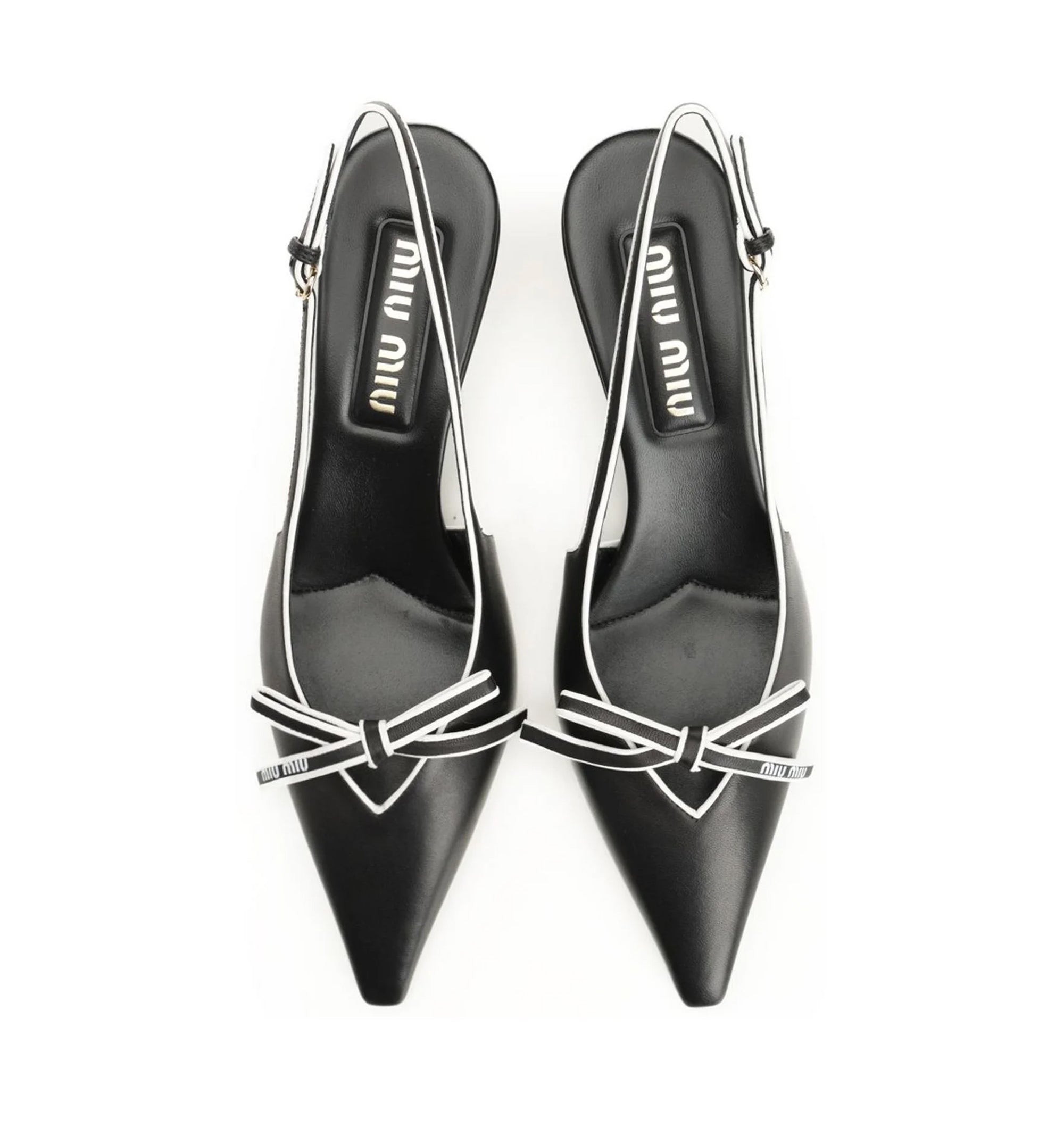 Nappa Leather Slingback Pumps