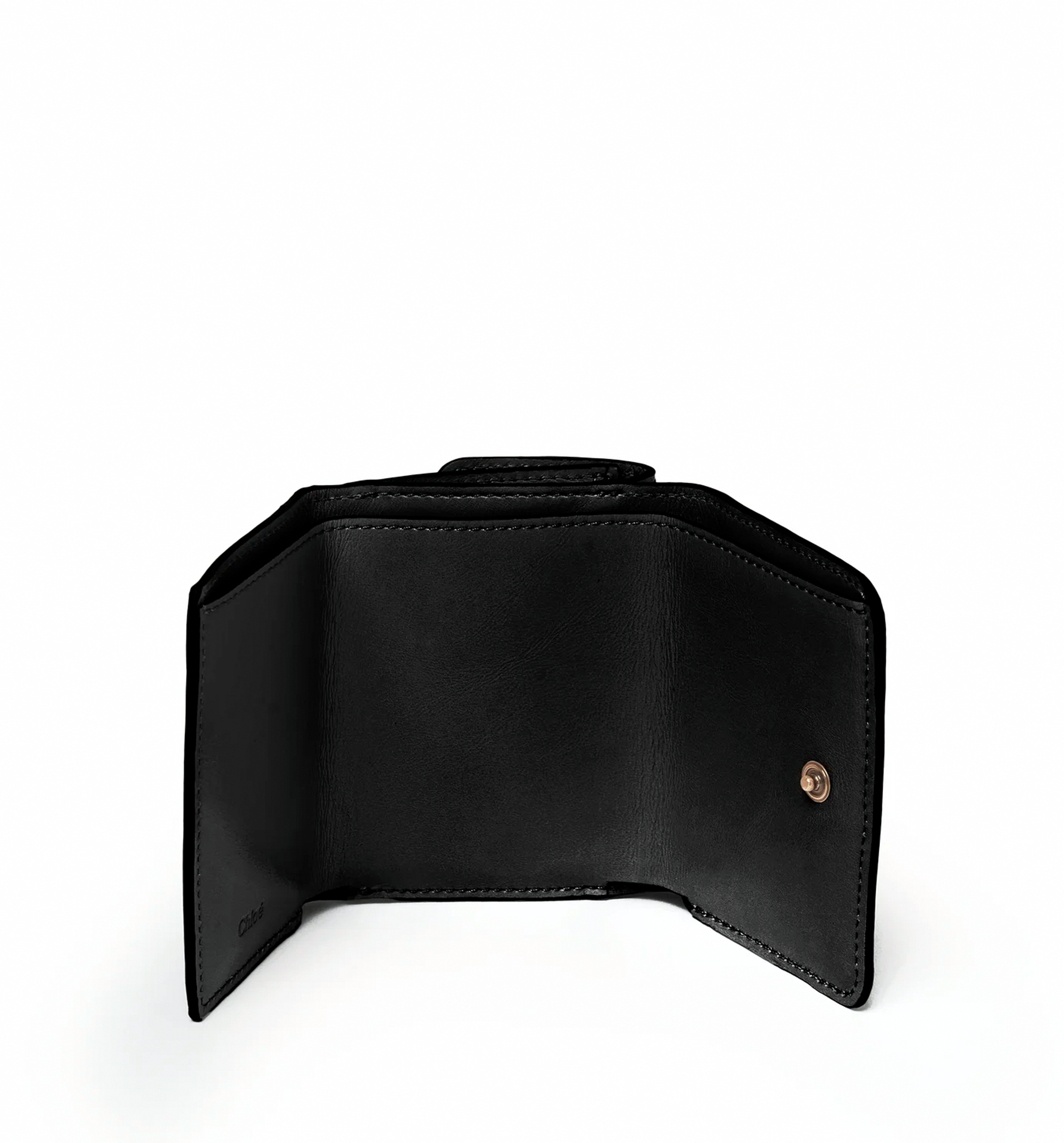 Mini Chloé Iconic Tri-Fold in Shiny Leather