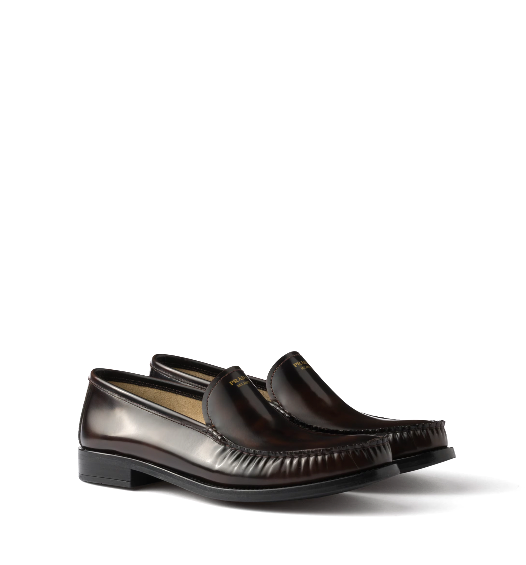 Brushed Leather Loafers
