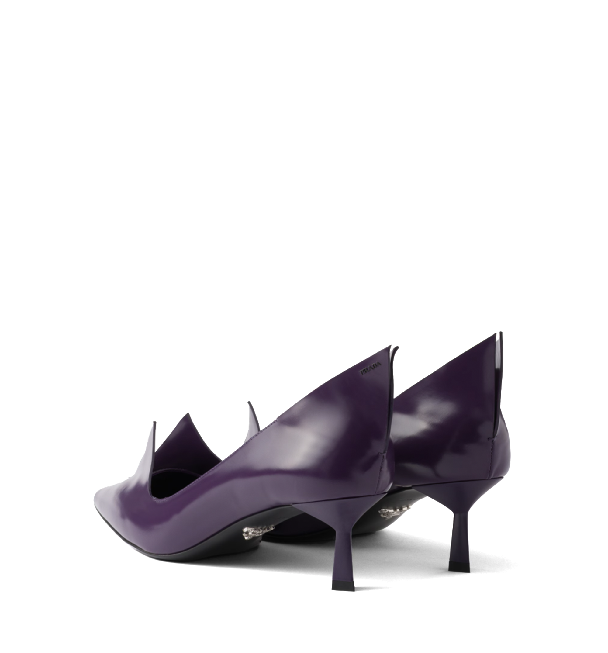 Brushed Leather Origami Pump