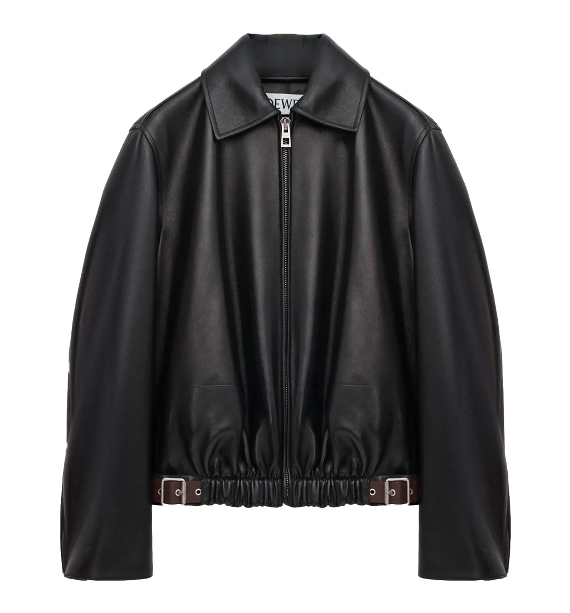 Belted Jacket in Nappa Lambskin