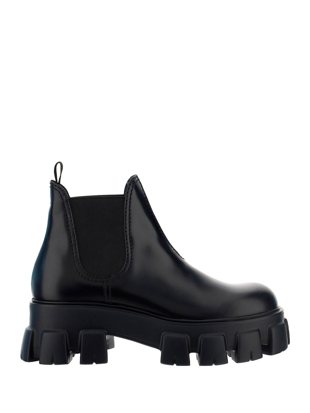 Monolith Brushed Leather Chelsea Man Boots - Black