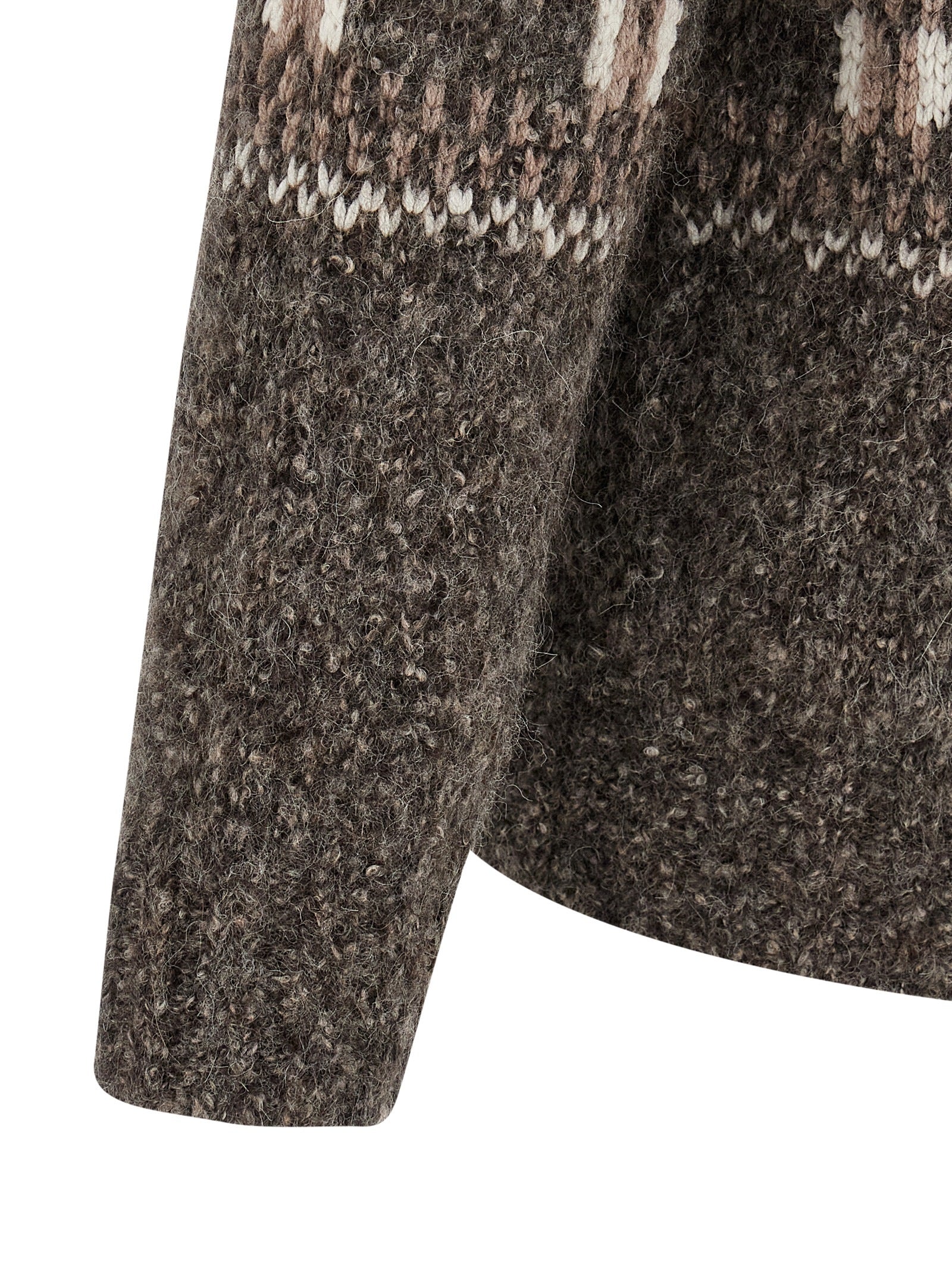 Geometric Jacquard Cardigan