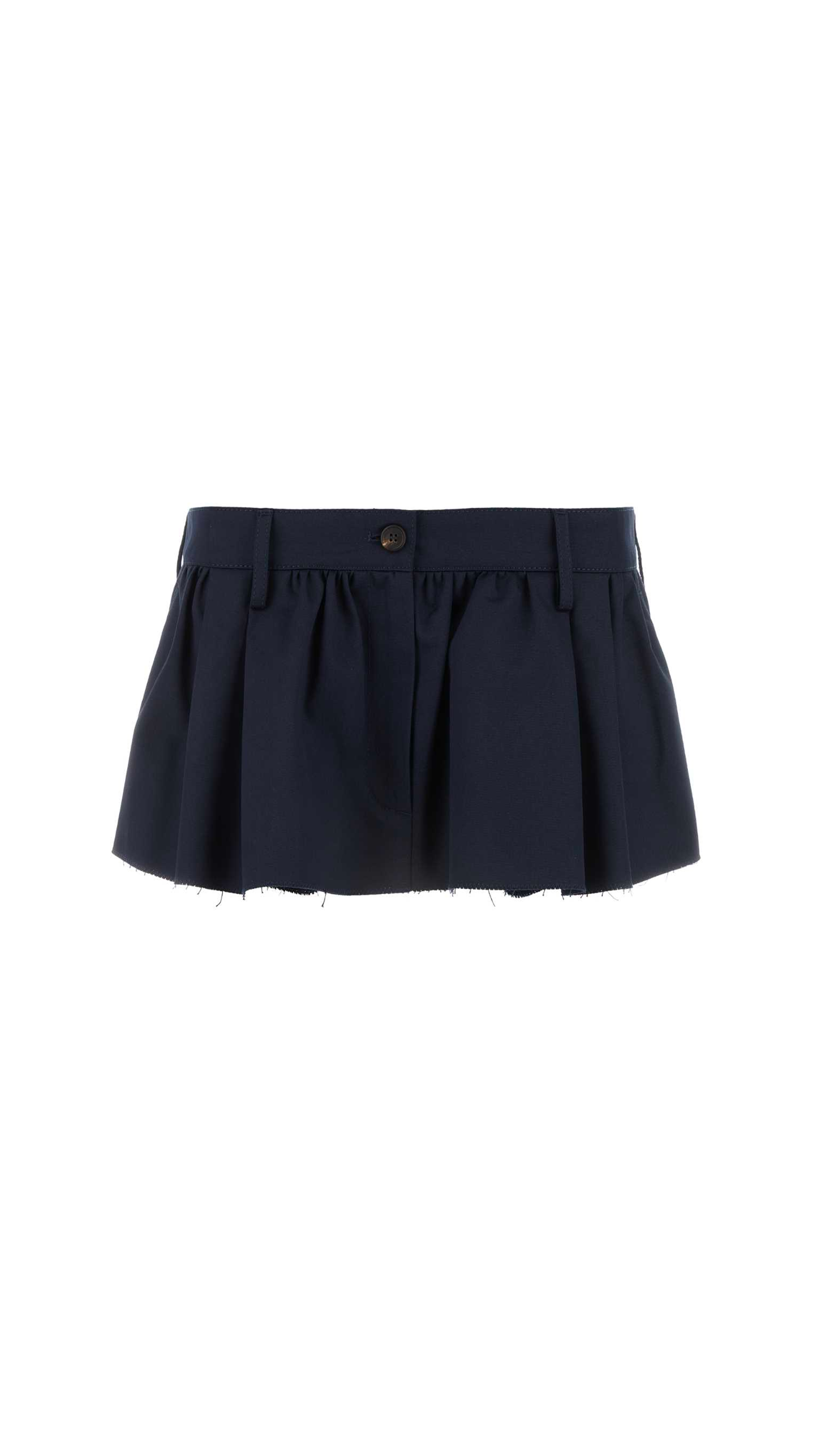 Chino Miniskirt - Navy