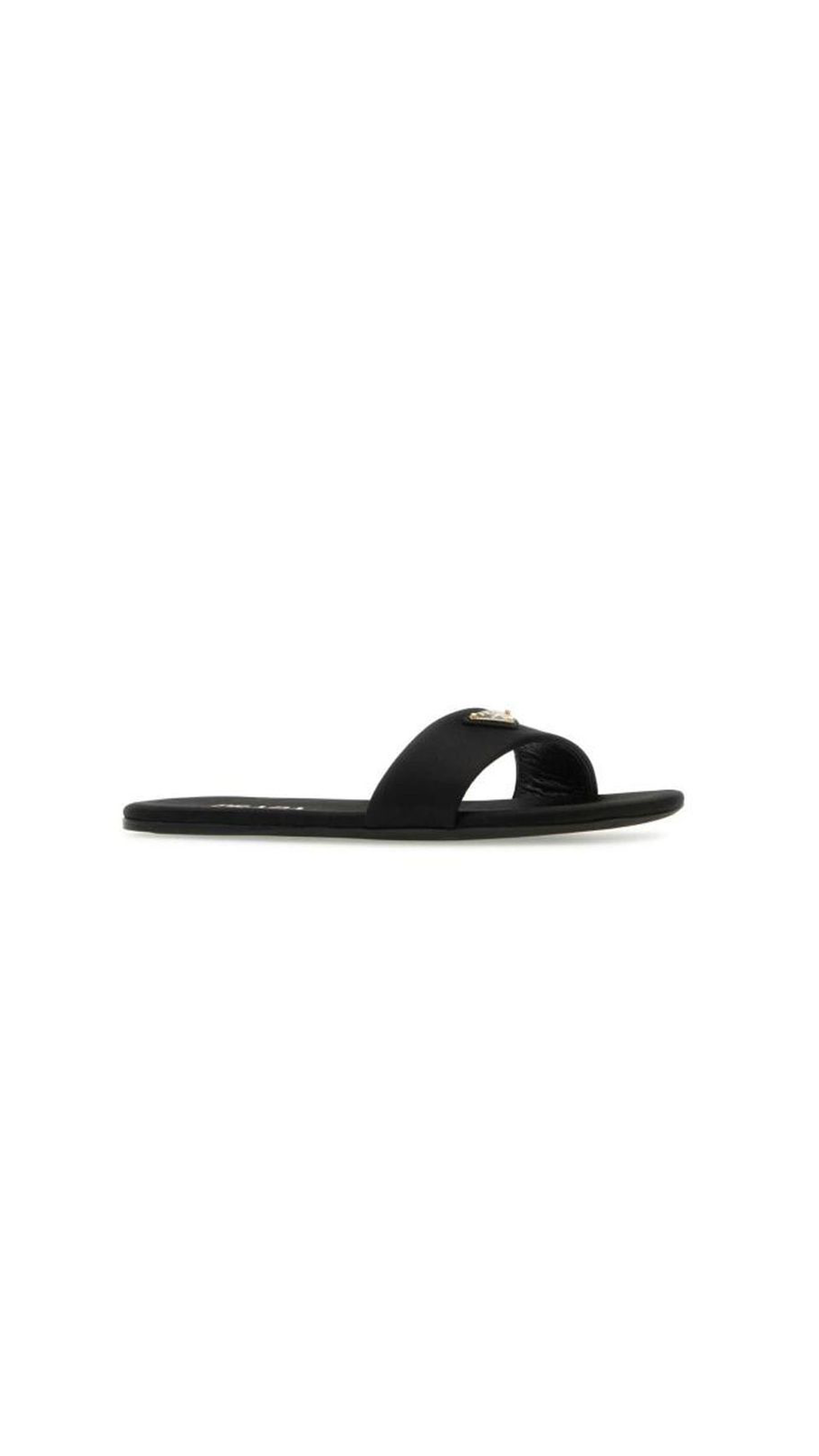 Satin Slippers - Black