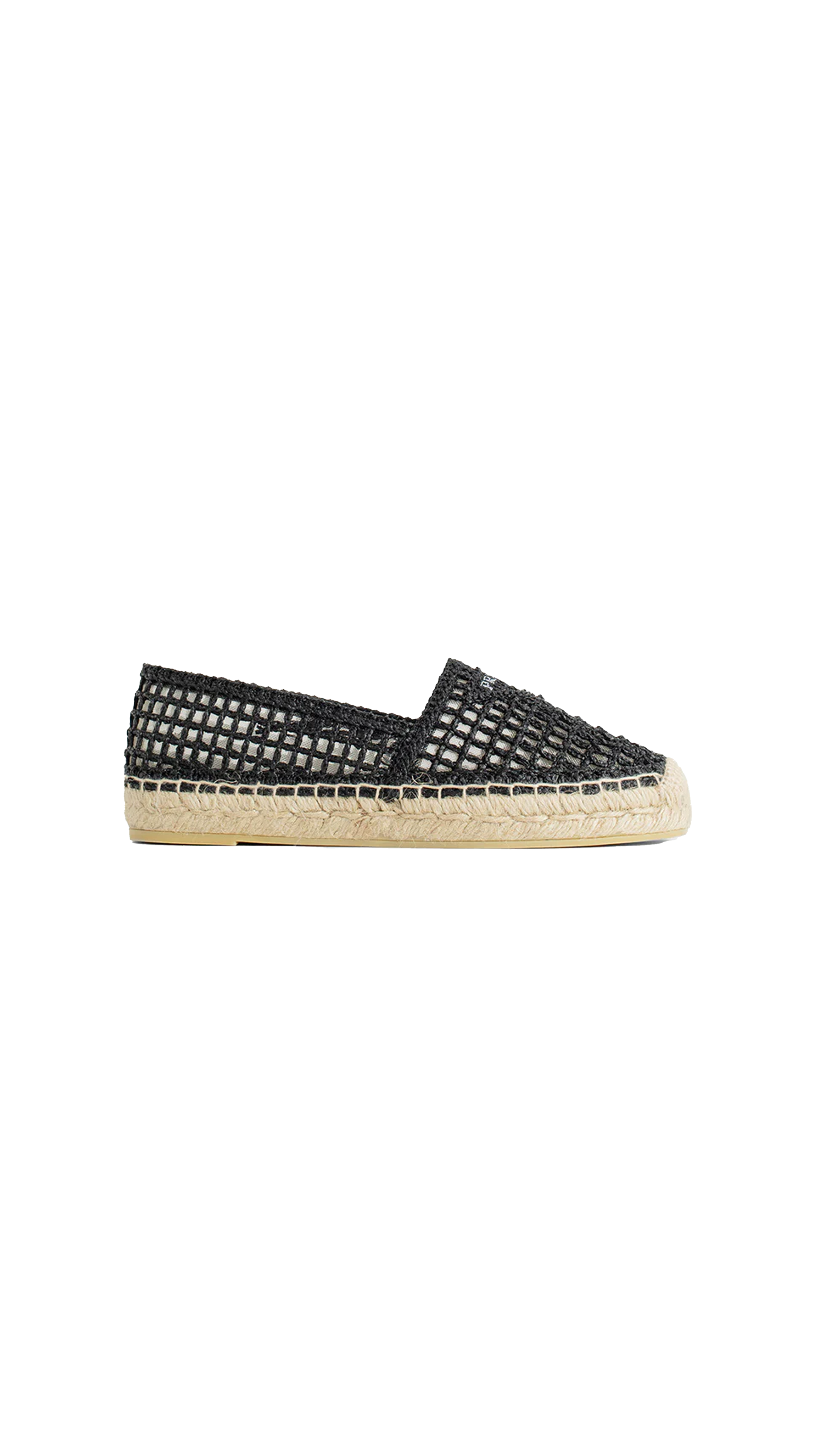 Crochet Espadrilles - Black