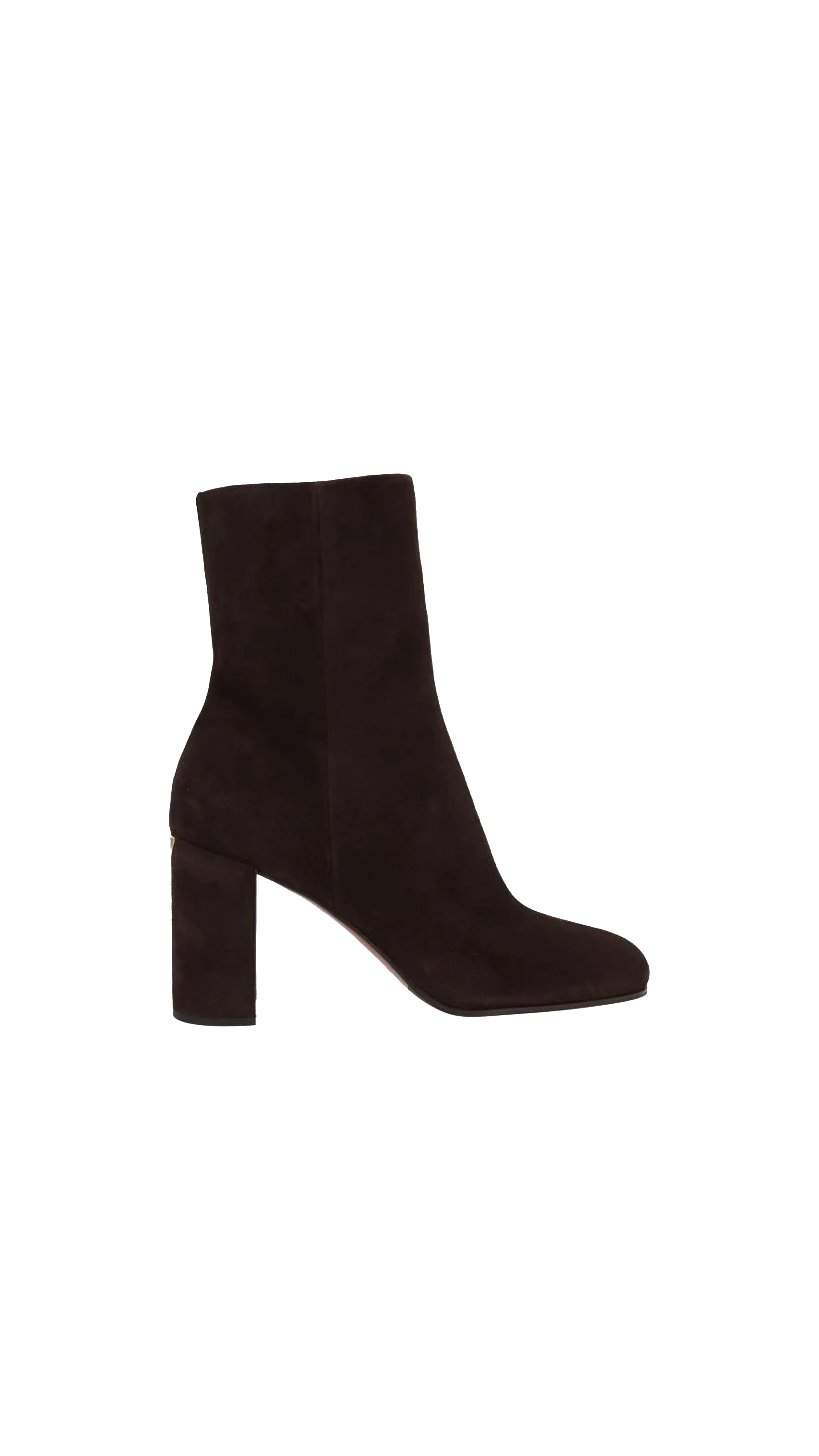 Suede Booties - Brown