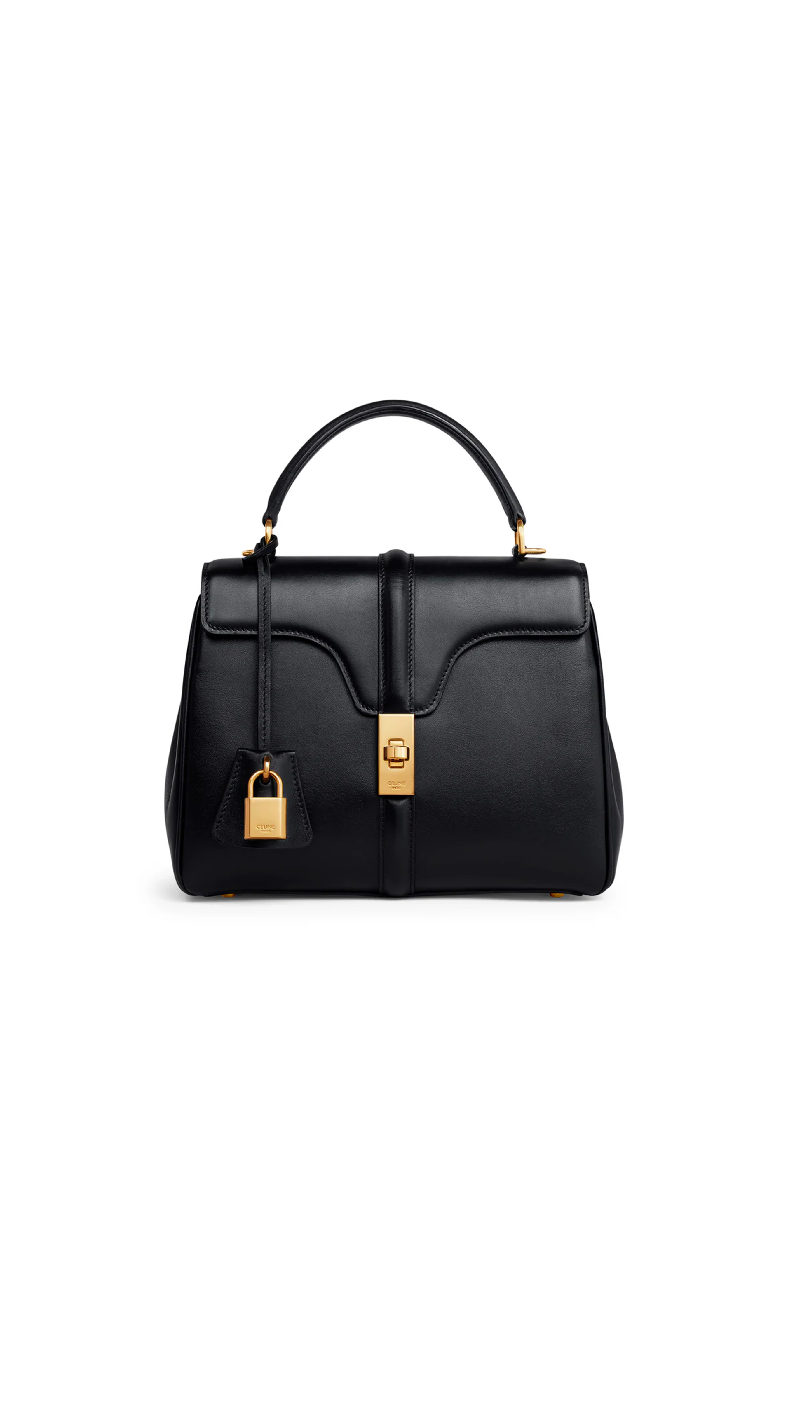 Small 16 Bag In Satinated Calfskin - Black