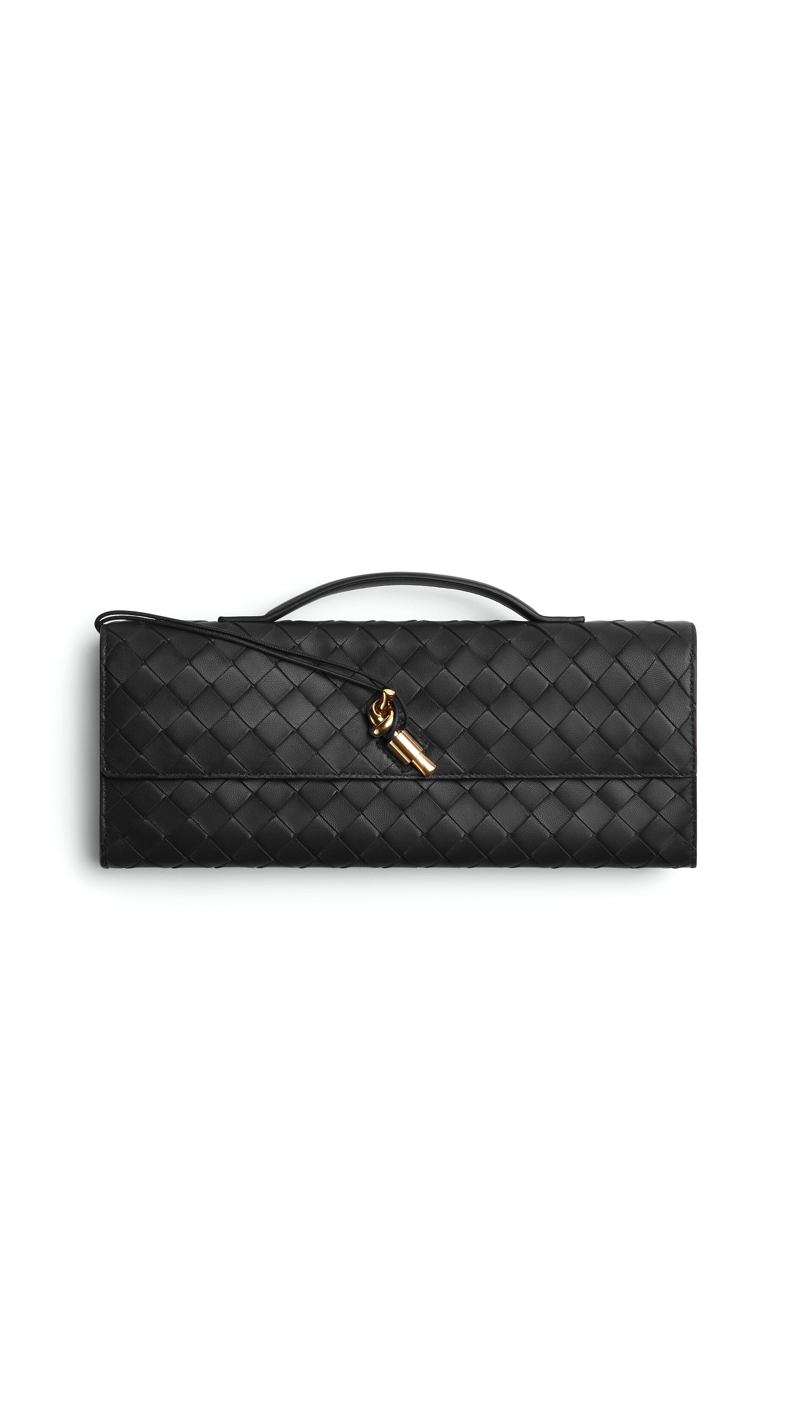 Long Clutch Andiamo with Handle - Black