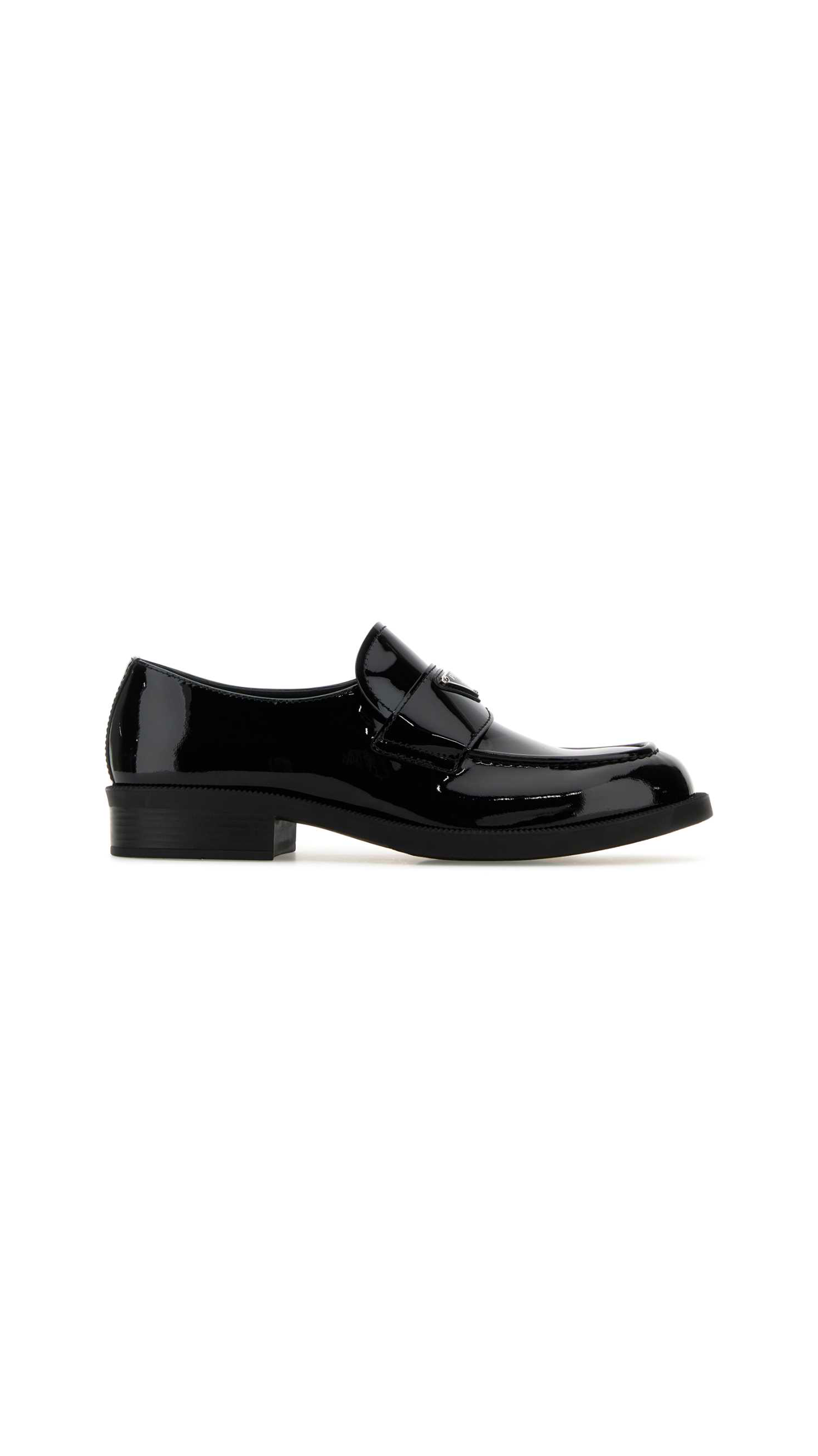 Brushed Leather Loafers - Black