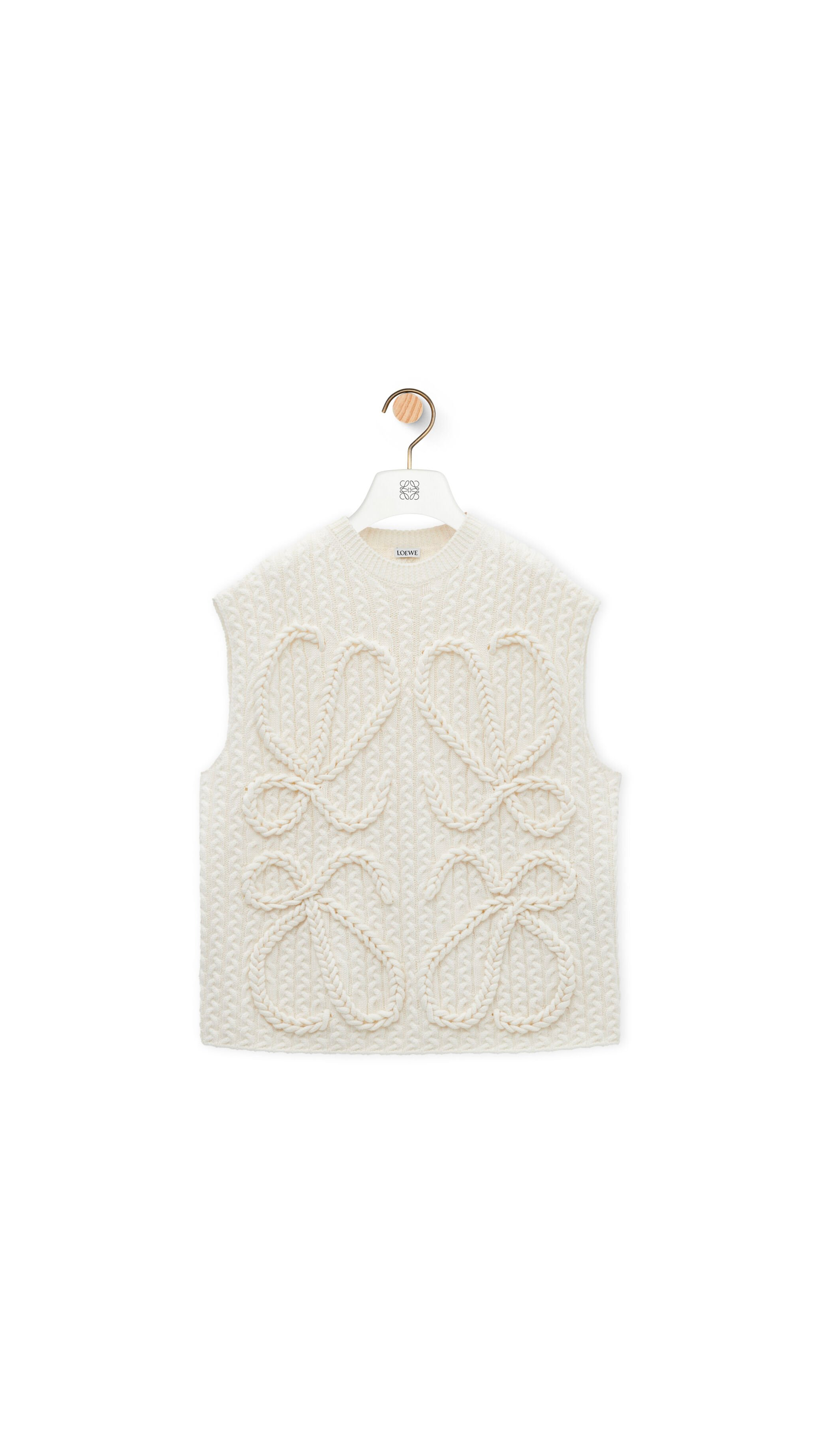 Vest In Wool - White