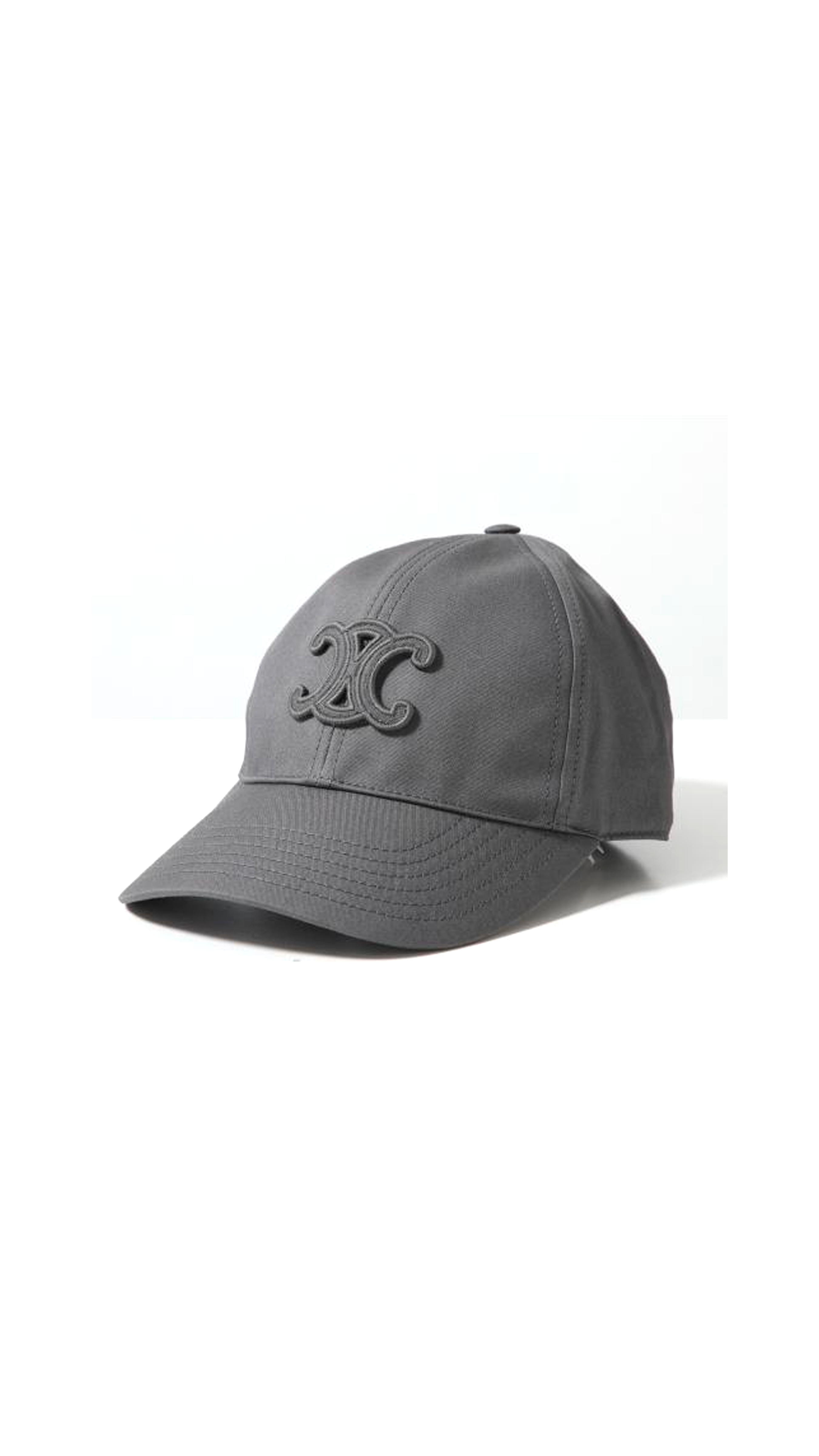 Triomphe Baseball Cap In Cotton - Grey