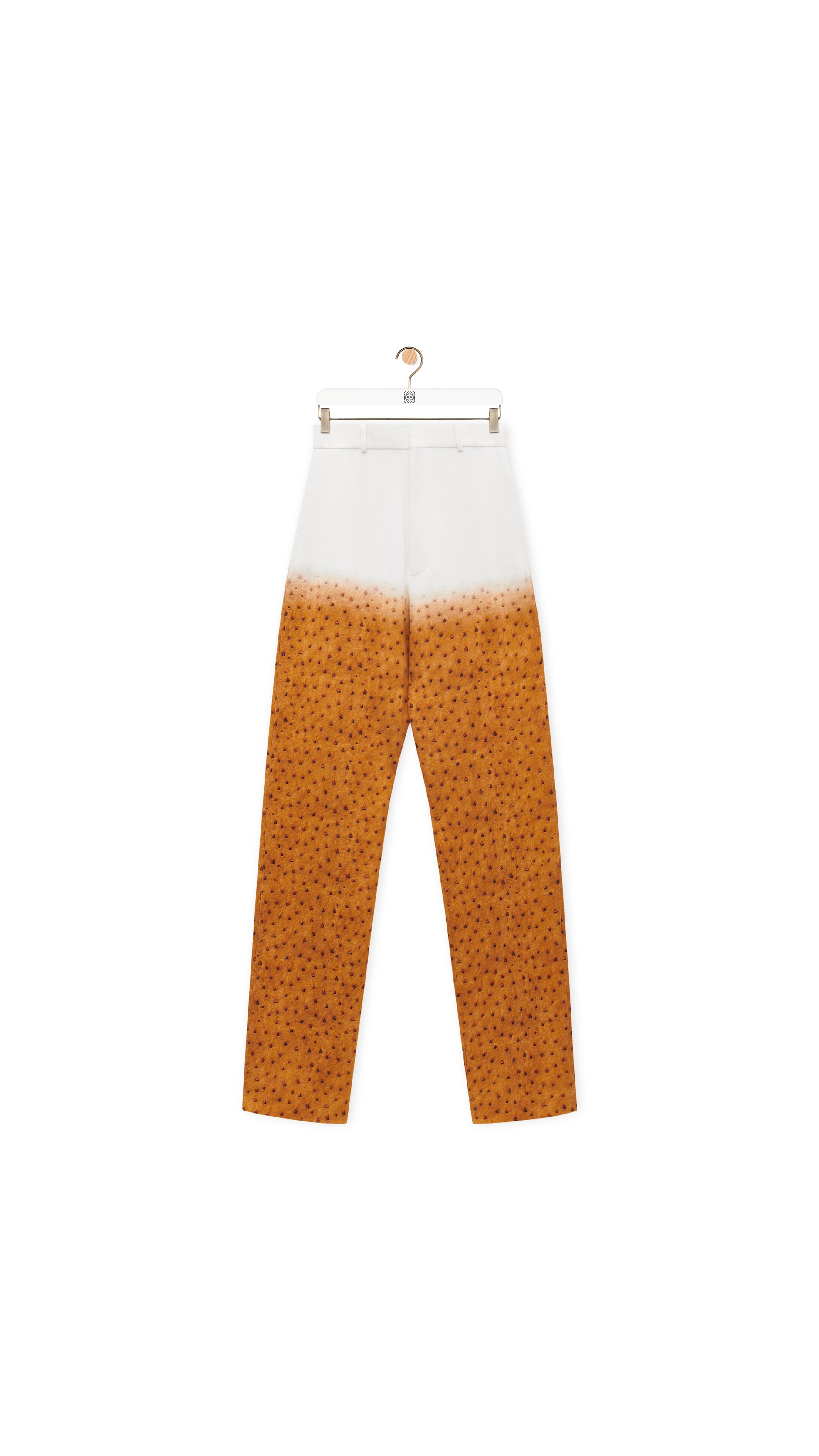 Trousers In Viscose Blend - White/Multicolor