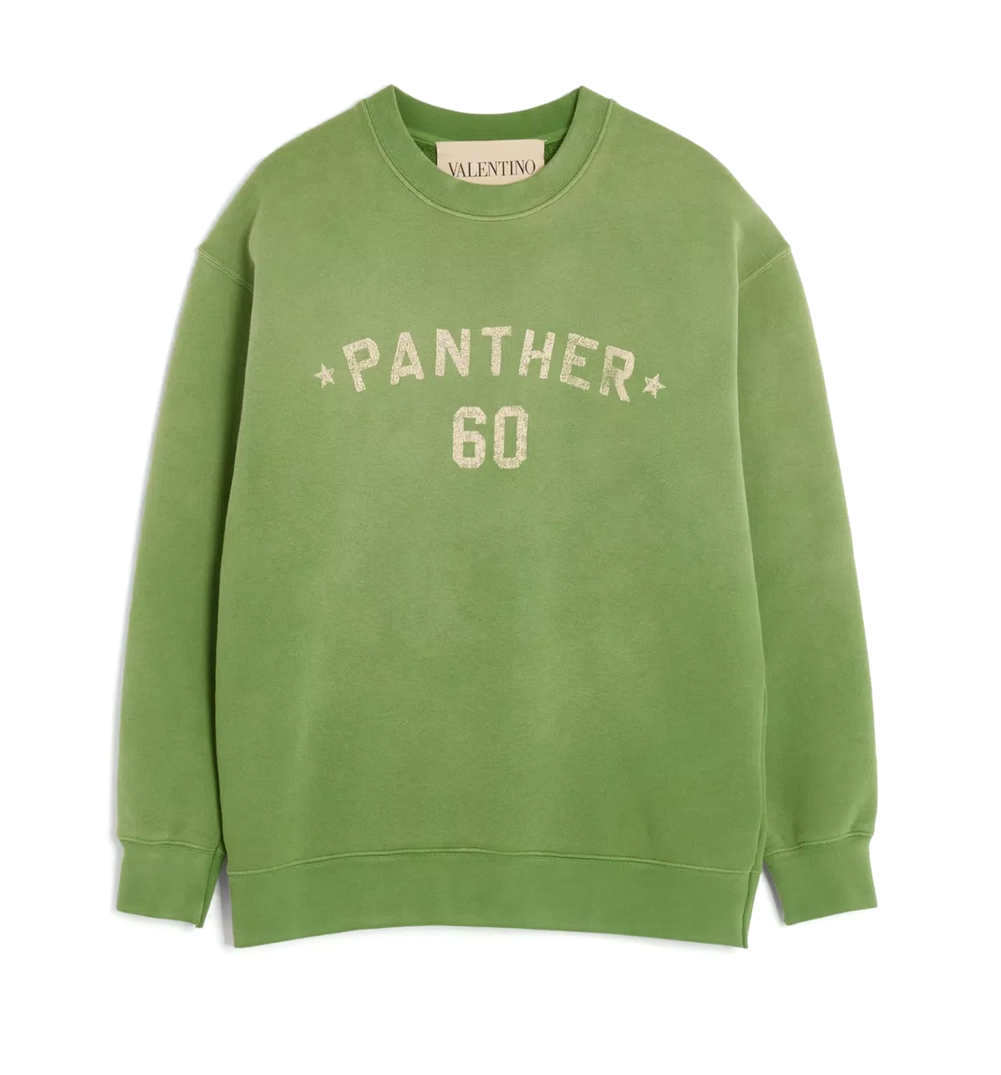 Cotton Sweatshirt With Chez Valentino Print and Embroidery