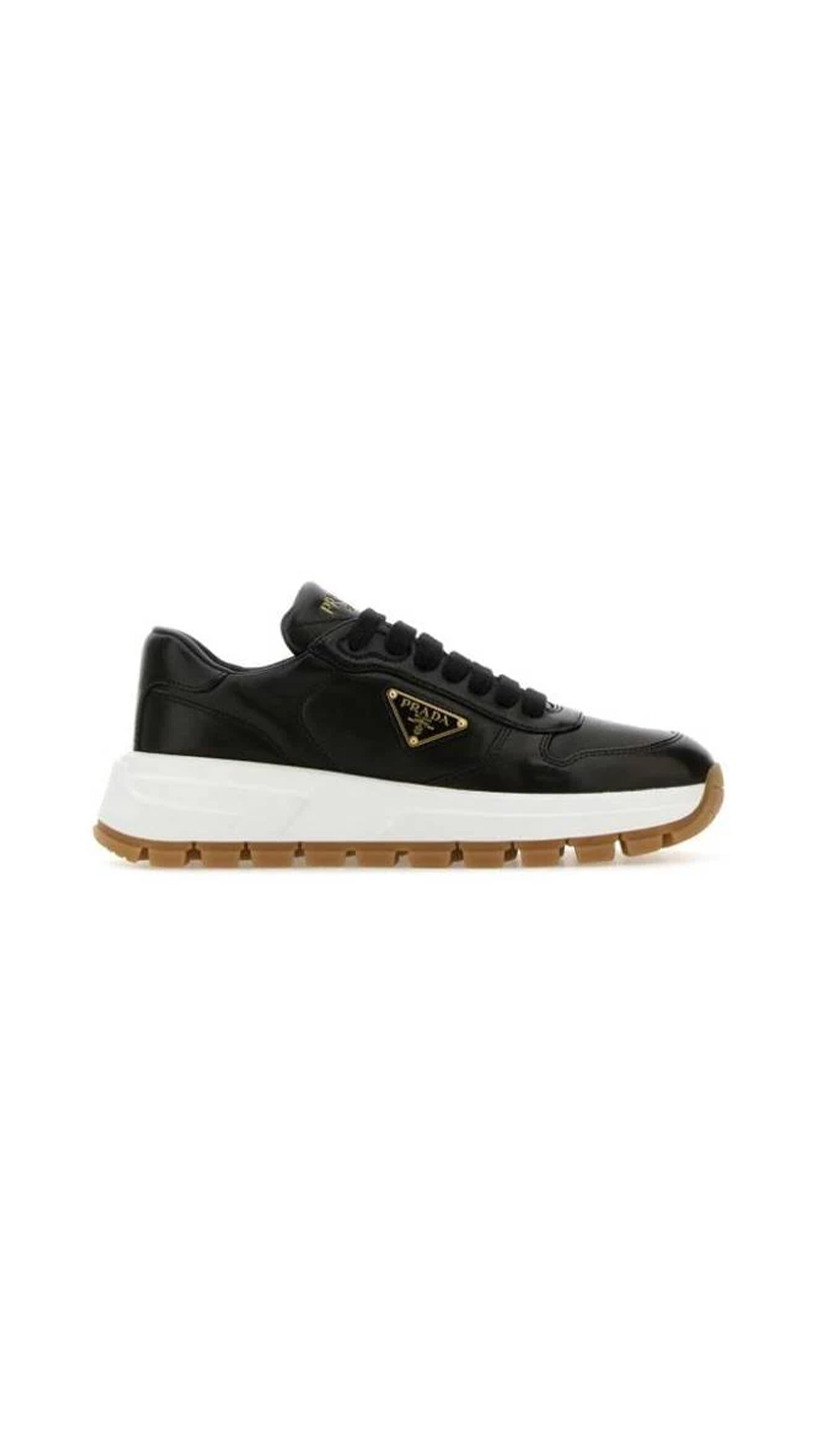 Leather Sneakers - Black