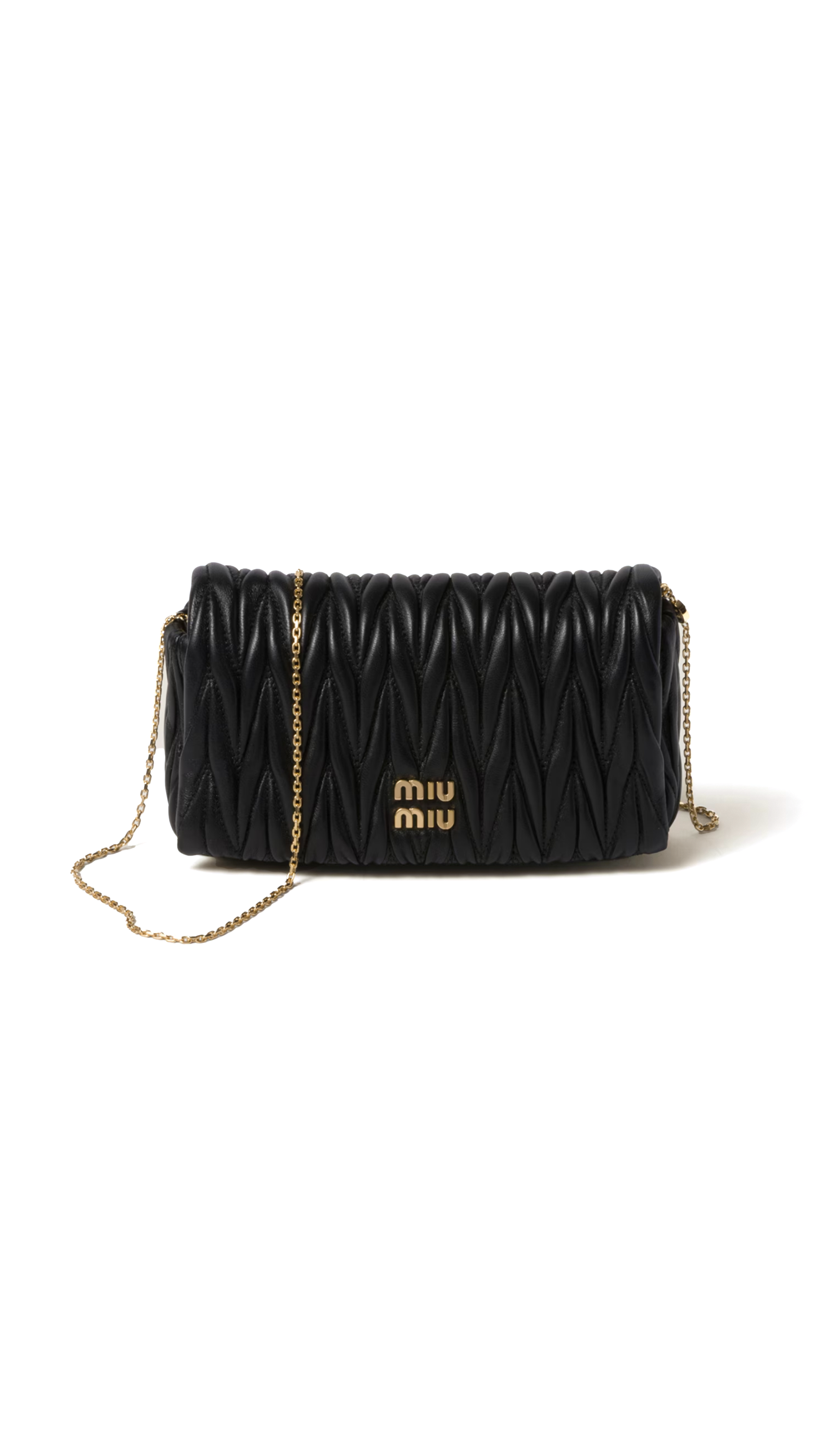 Matelassé Nappa Leather Mini-Bag - Black