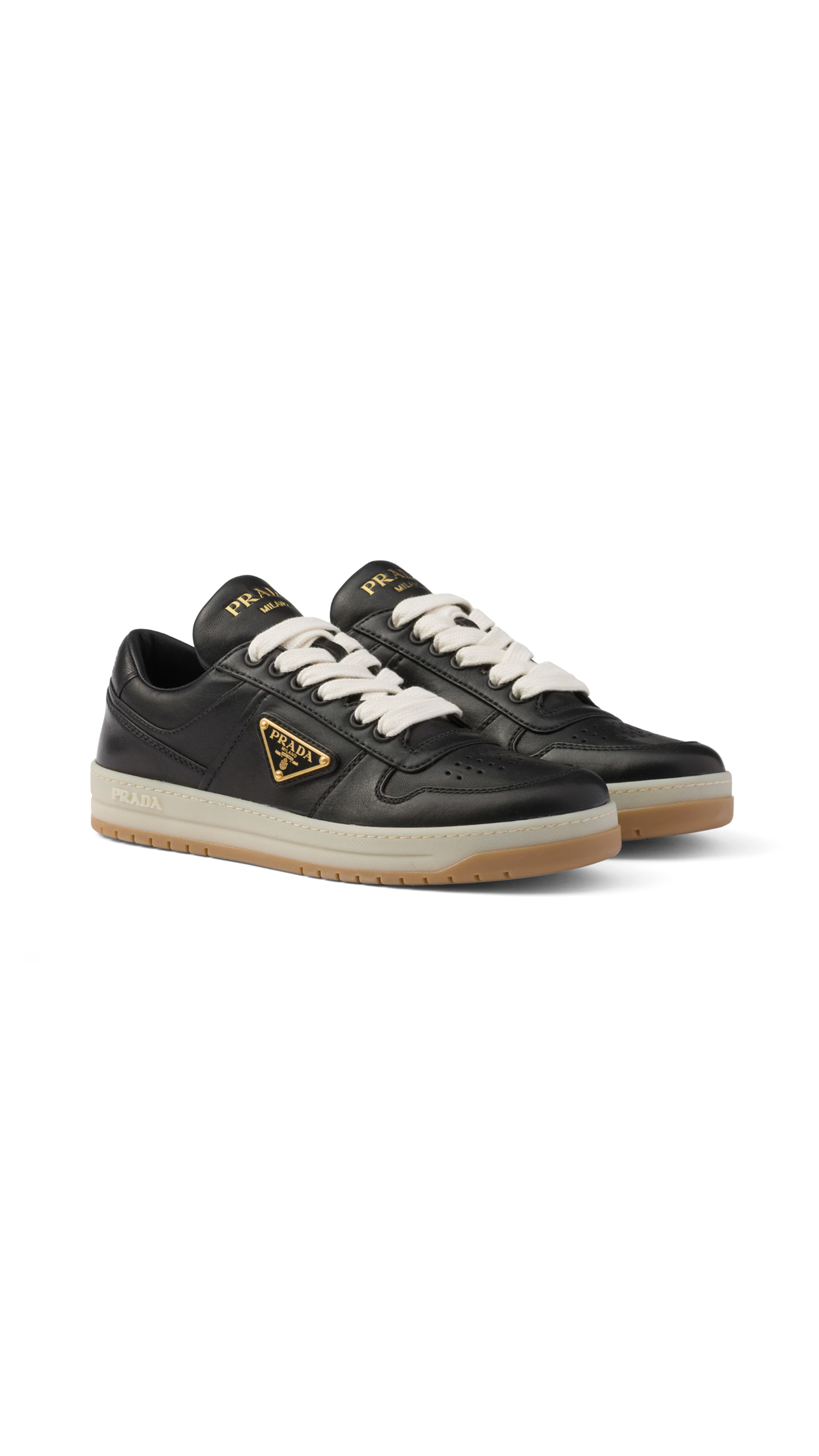 Downtown Nappa Leather Sneakers - Black