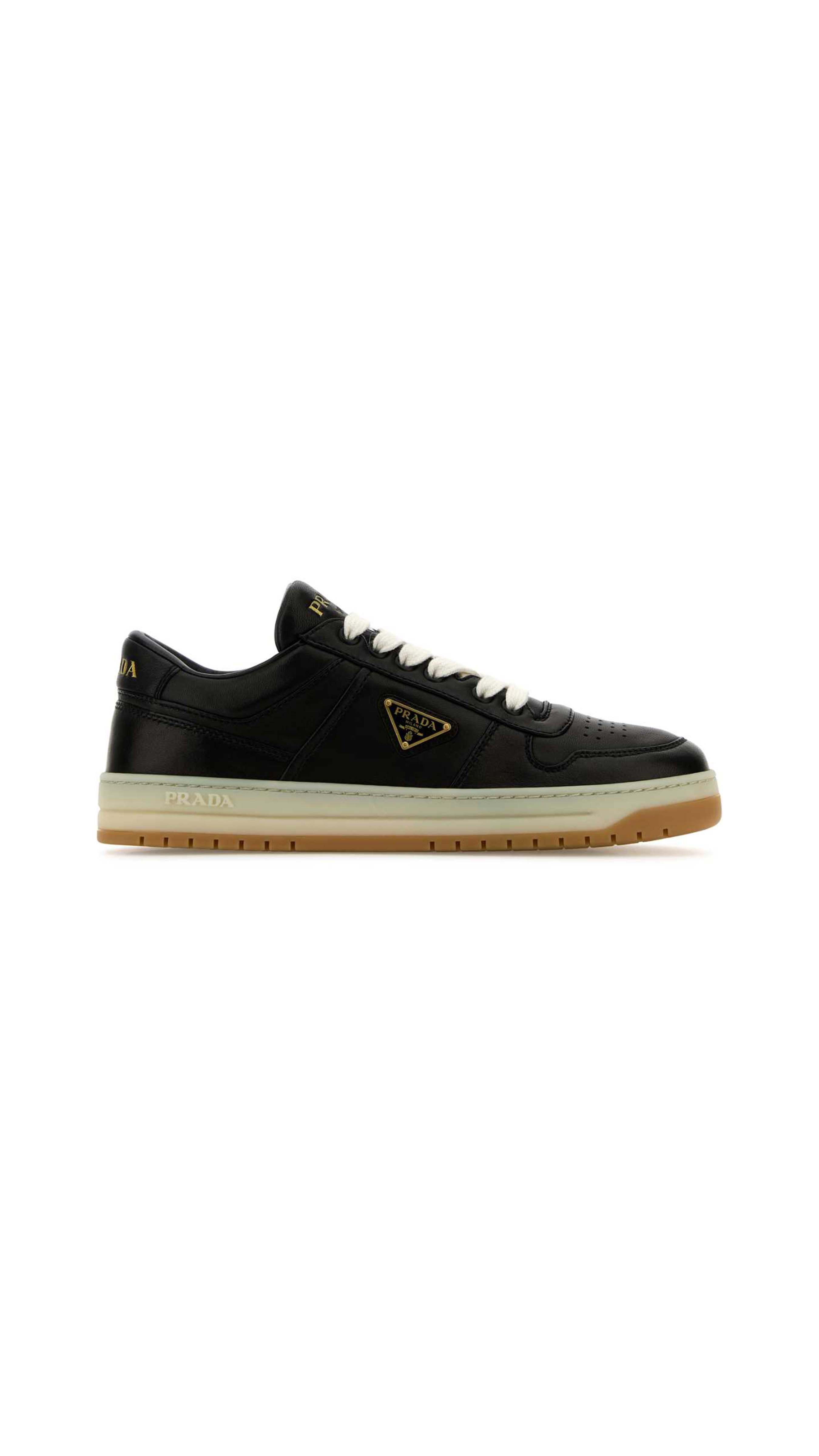 Downtown Nappa Leather Sneakers - Black