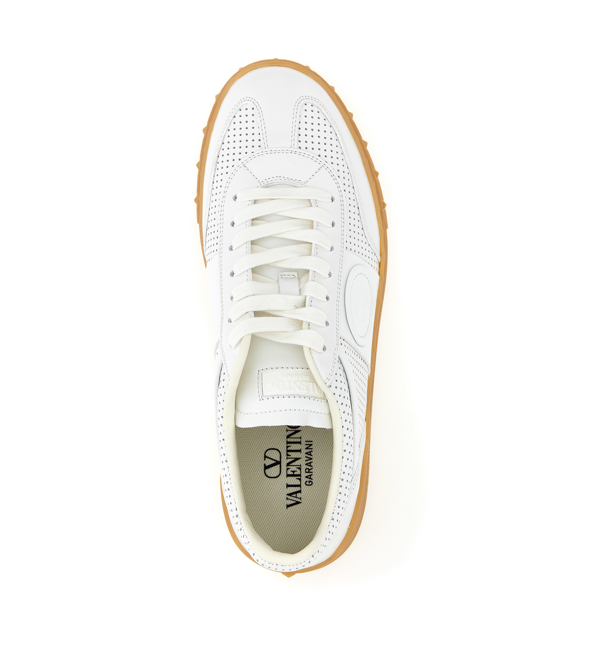Upvillage Low-Top Sneaker in Perforated Nappa Leather