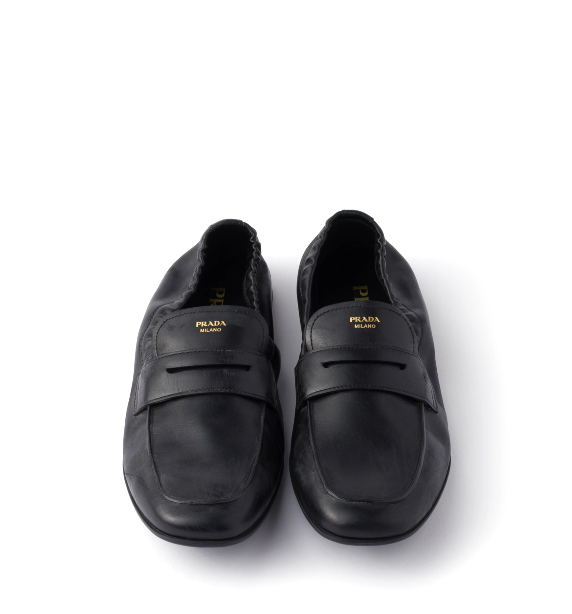 Shuffle Antiqued Leather Loafers