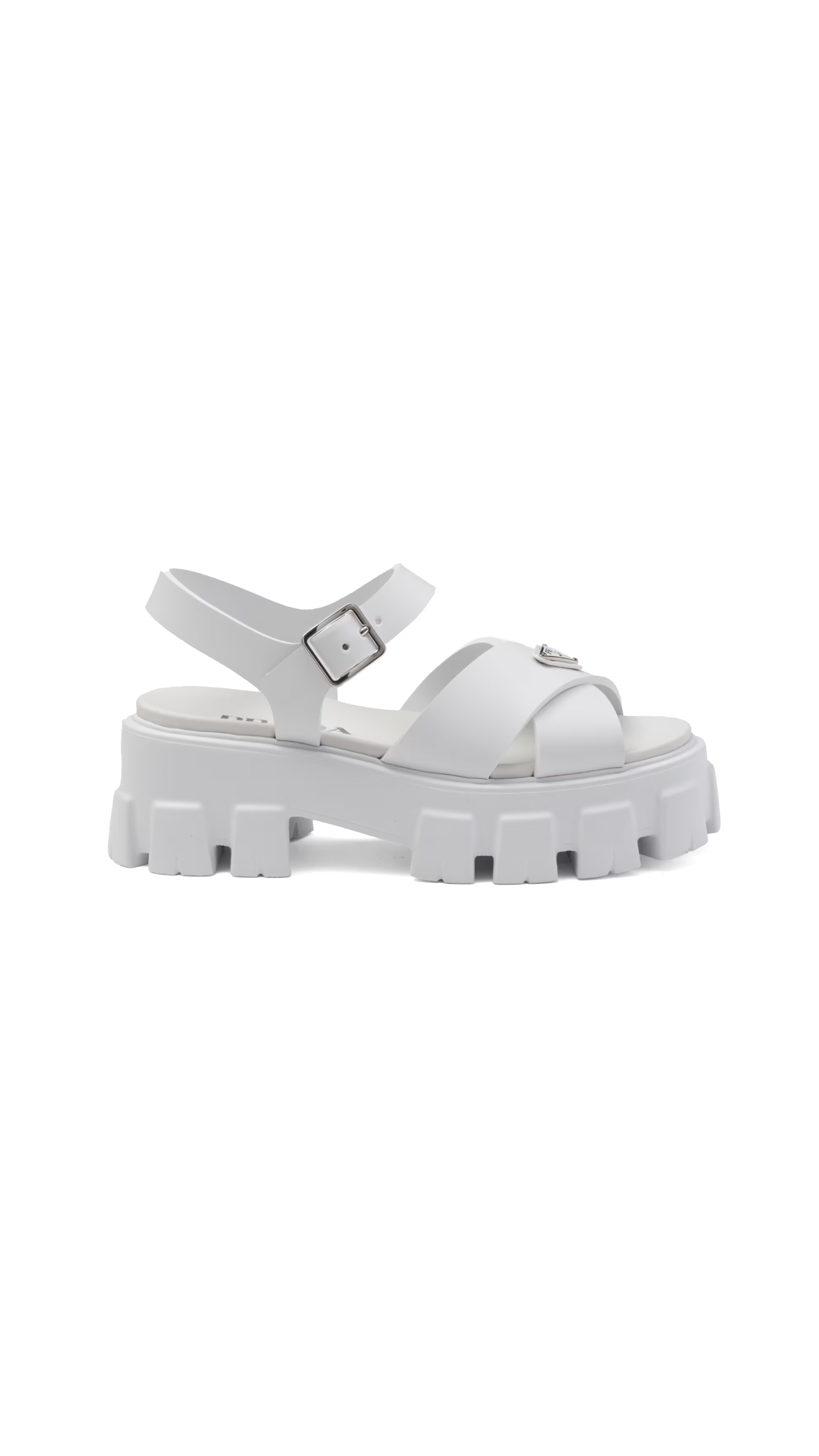 Monolith Rubber Sandals - White