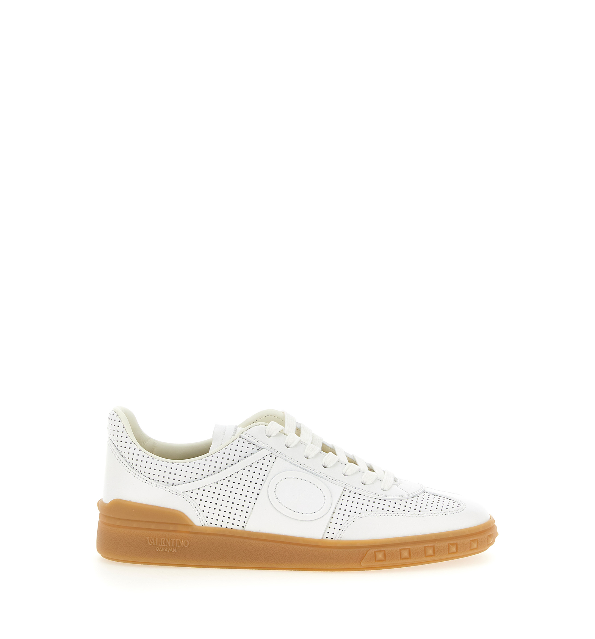 Upvillage Low-Top Sneaker in Perforated Nappa Leather