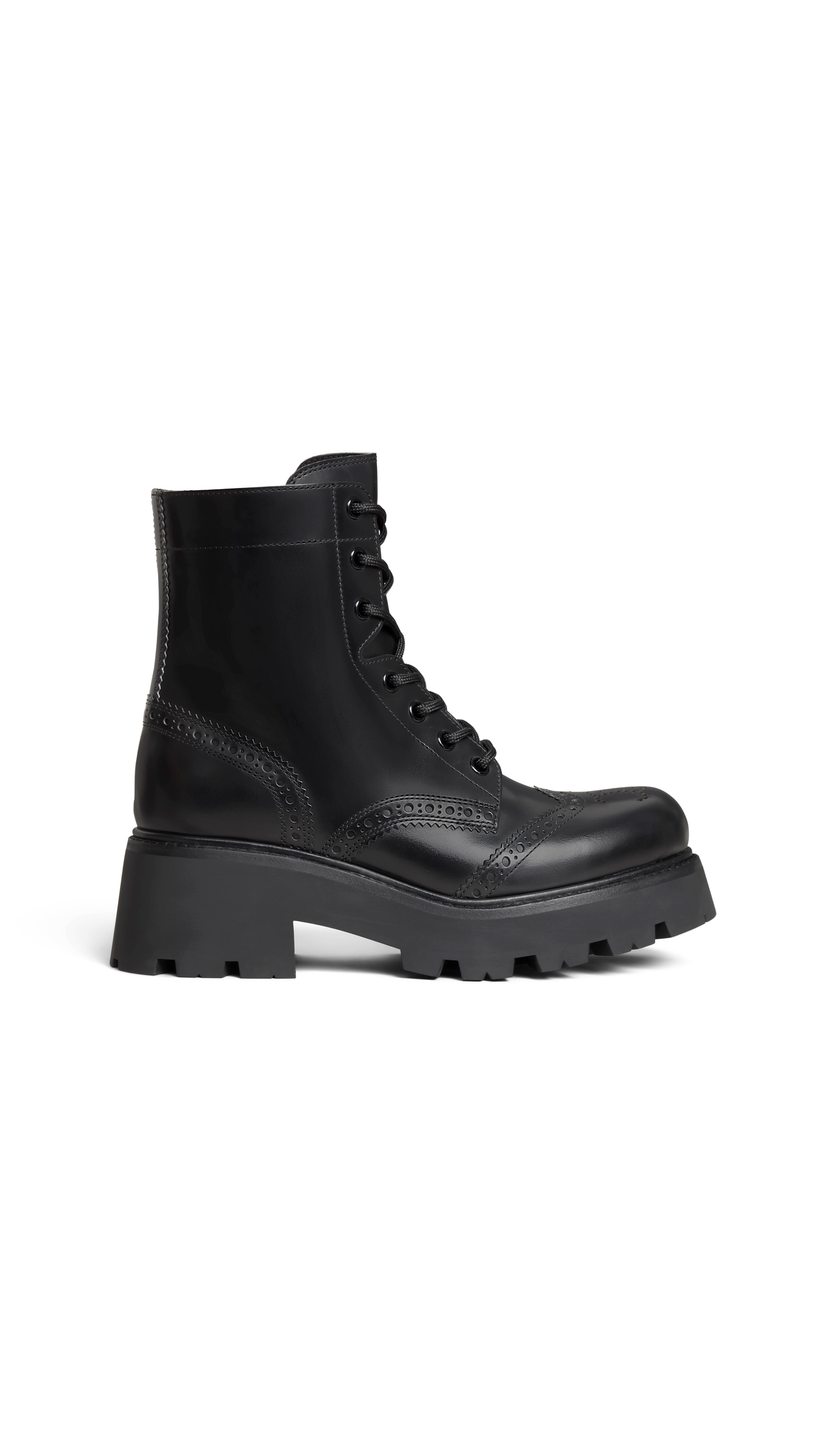 Rangers Zipped Boots in Polished Bull - Black