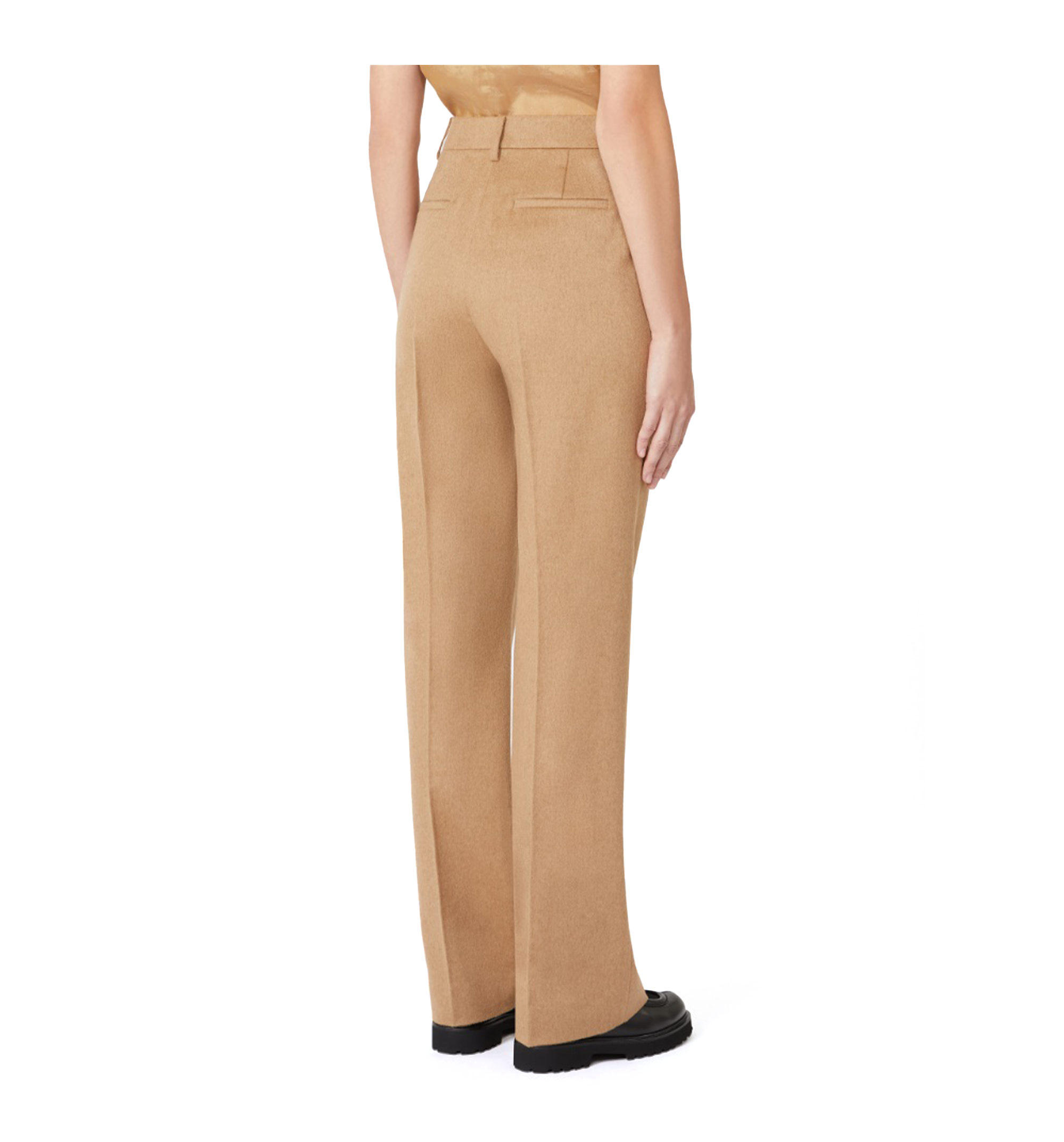 Menswear-Style Camel Trousers