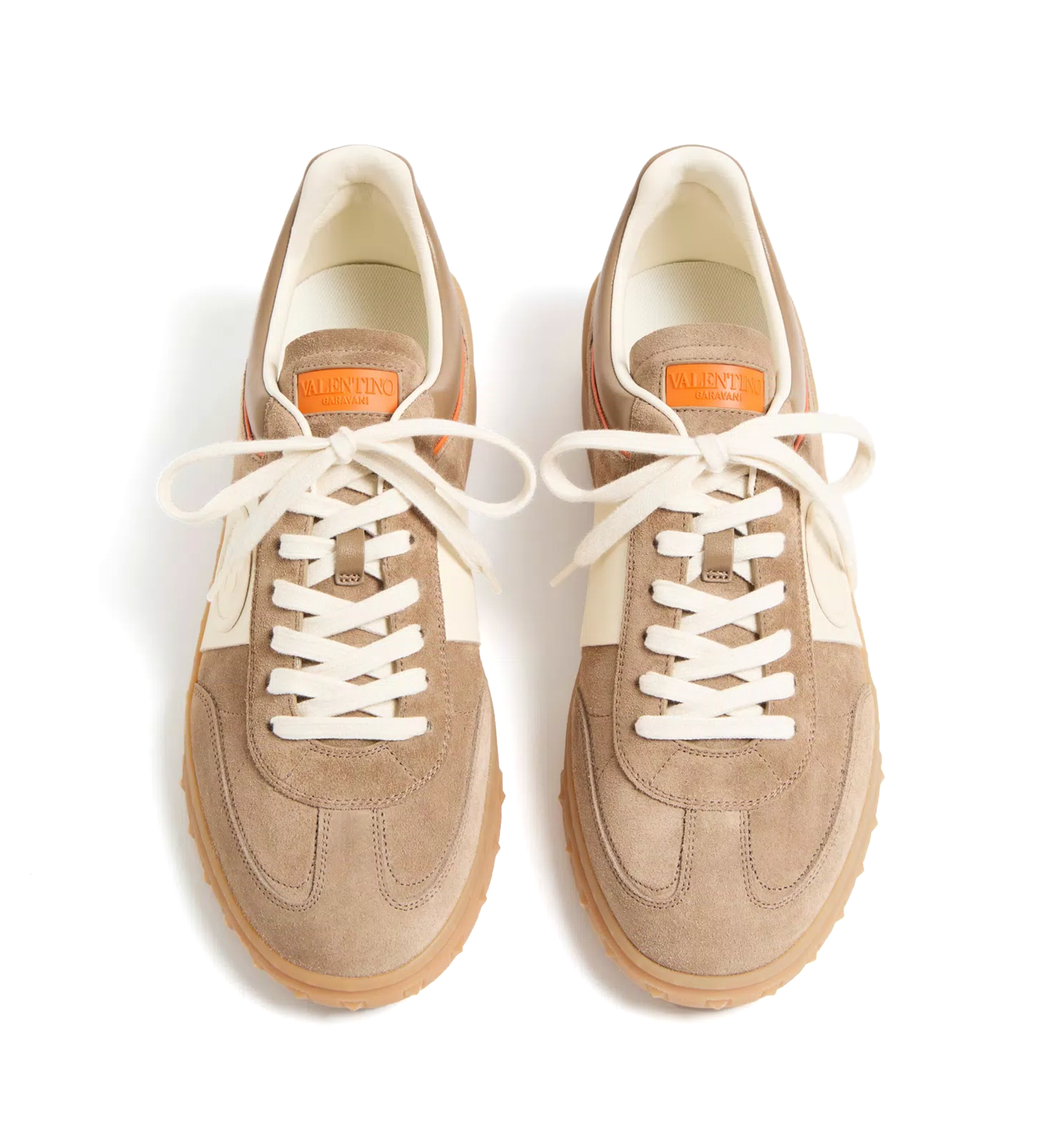 Upvillage Low Top Sneaker in Split Leather and Calfskin Nappa Leather
