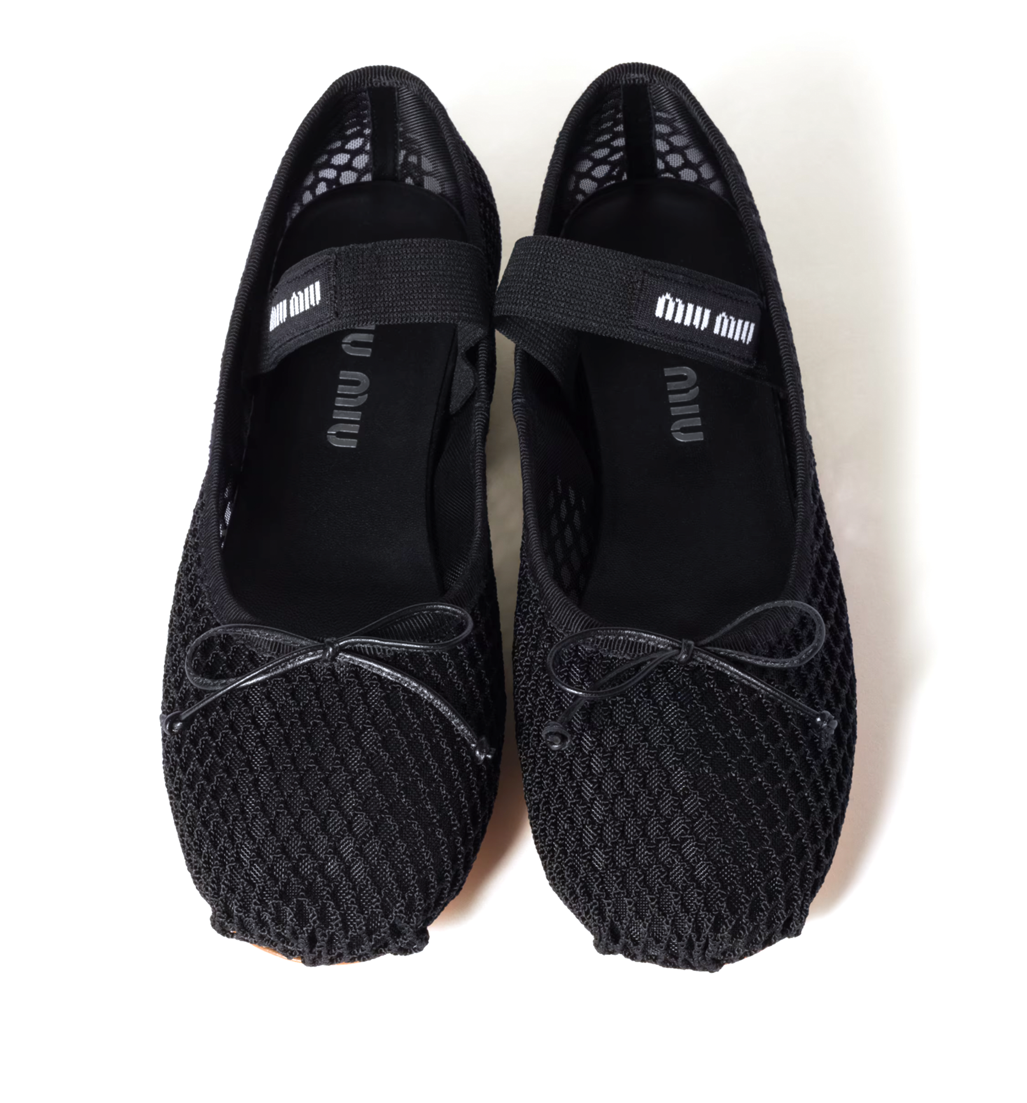 Mesh Fabric Ballerinas