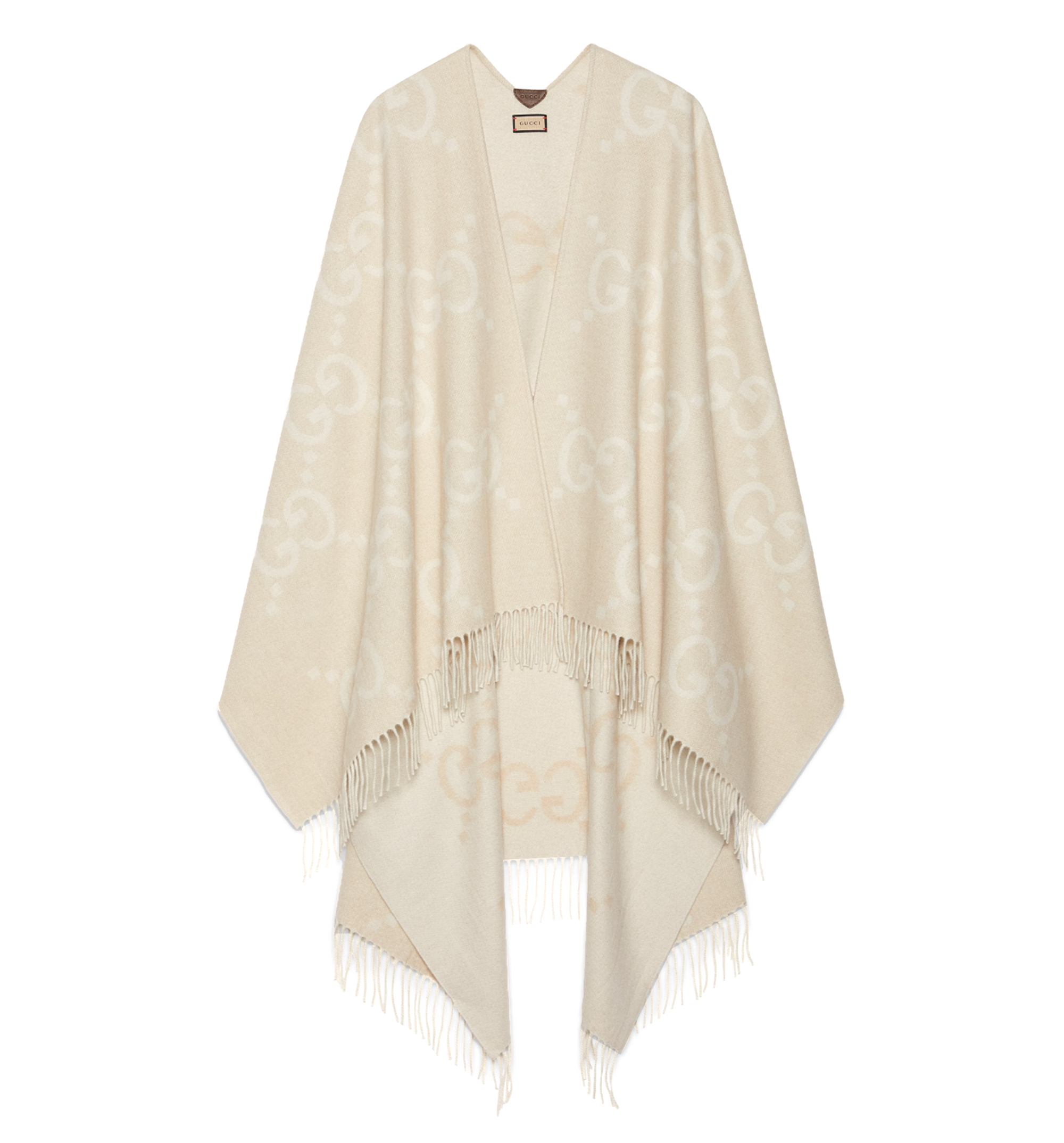 Reversible Jumbo GG Cashmere Cape