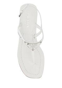 Strappy Thong Sandals - White