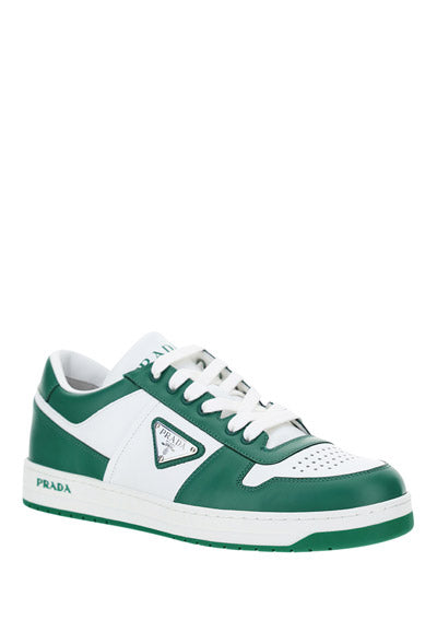 Downtown Leather Sneakers - White / Green