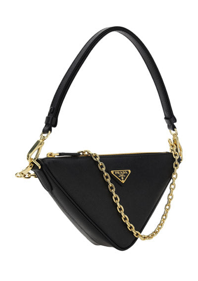 Saffiano Leather Symbole Mini Bag - Black