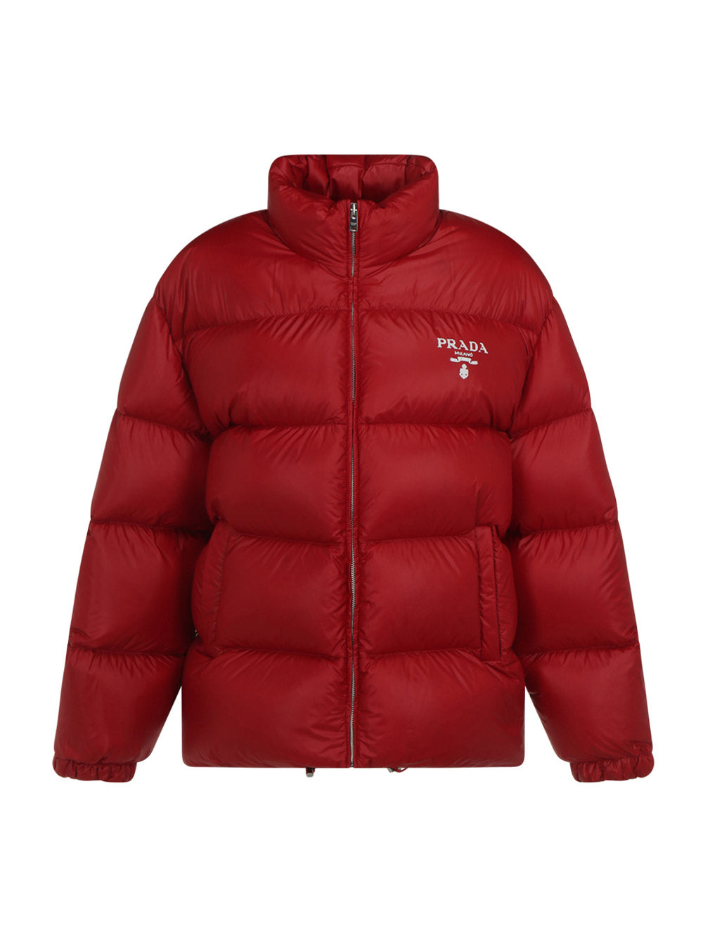 Re-Nylon Puffer Jacket - Red