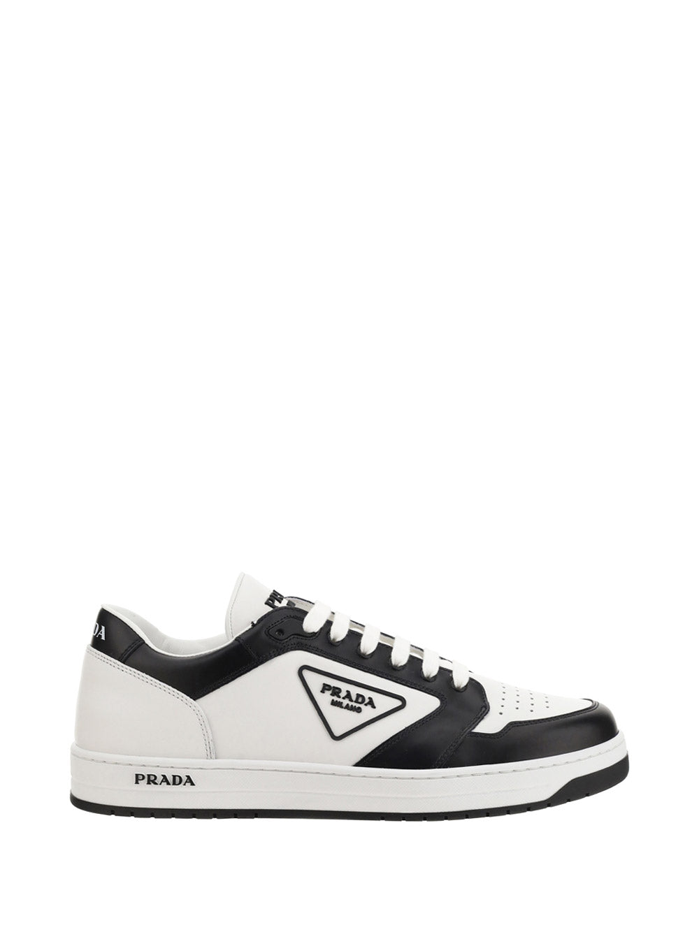 District Leather Sneakers - White / Black