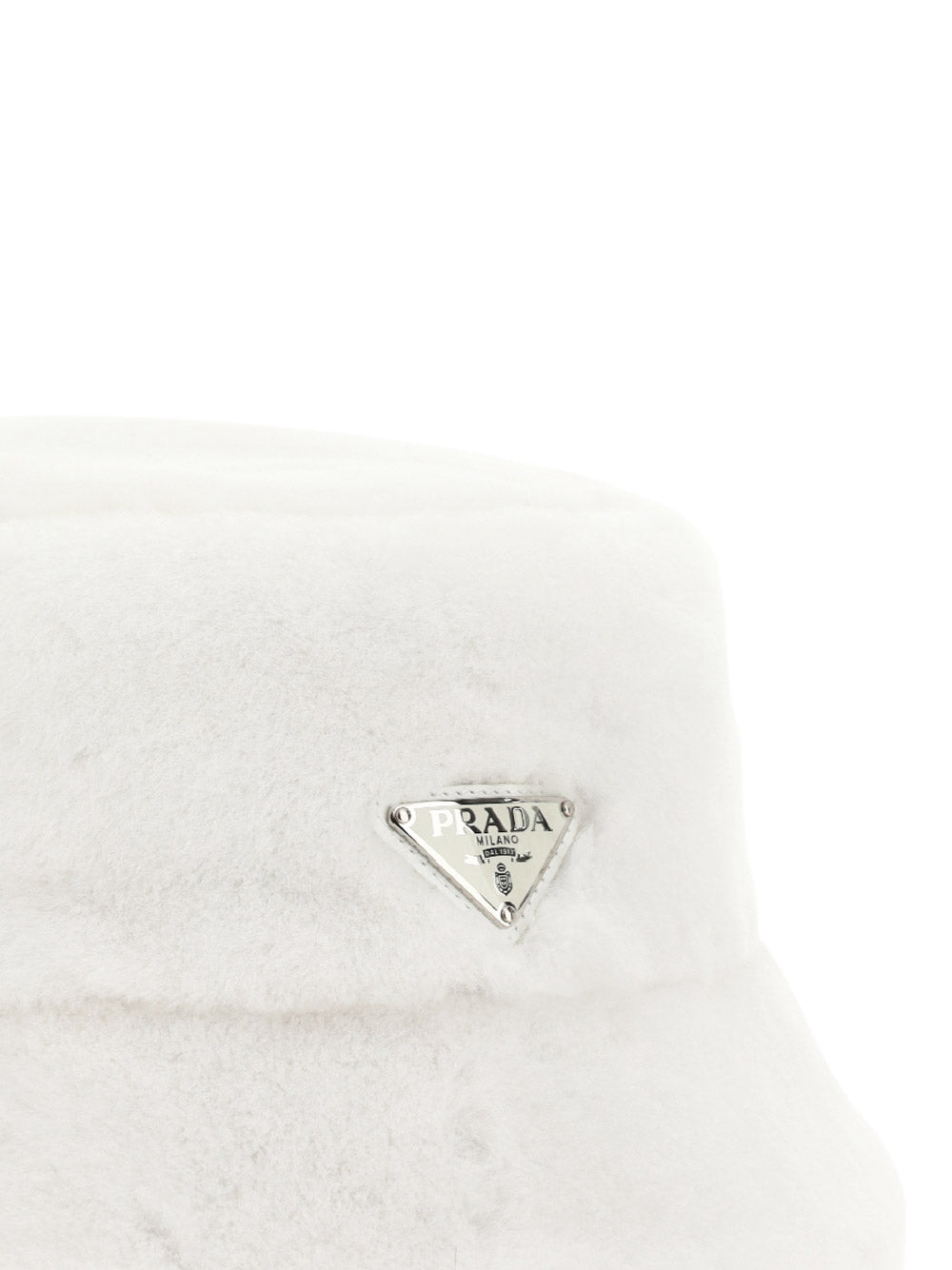 Shearling Bucket Hat - White