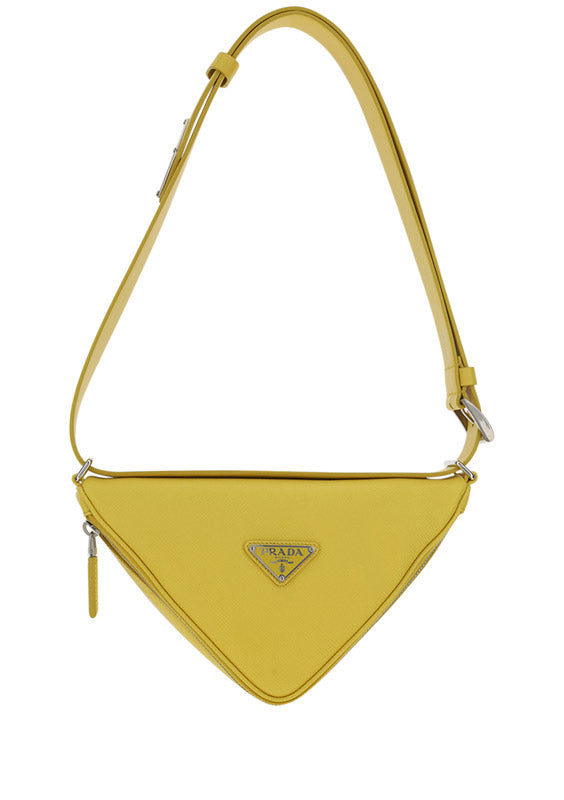 Saffiano Leather Belt Bag - Sunny Yellow