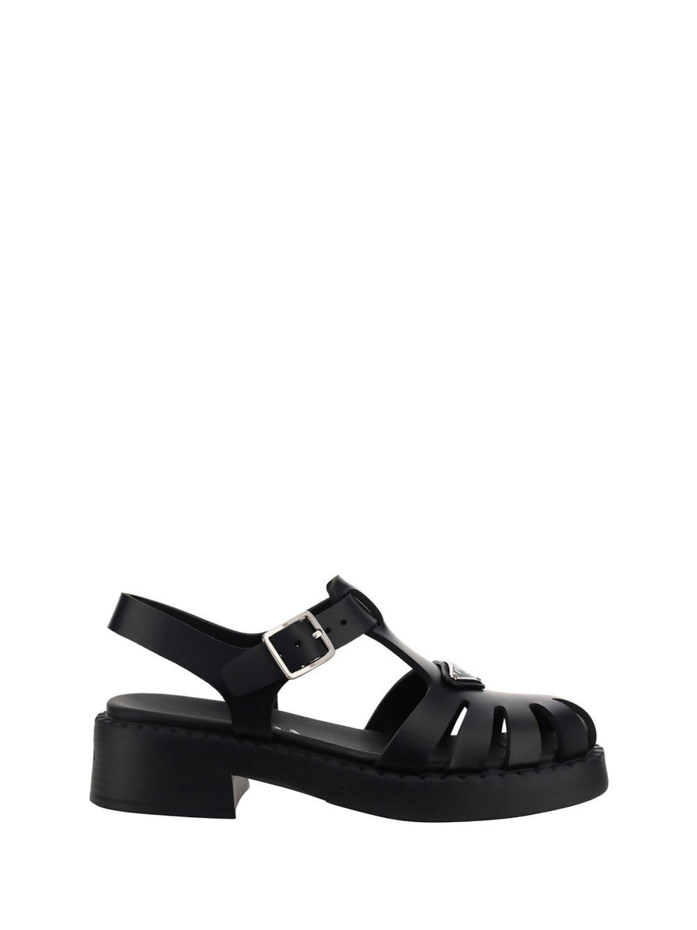 Sporty Foam Rubber Sandal - Black