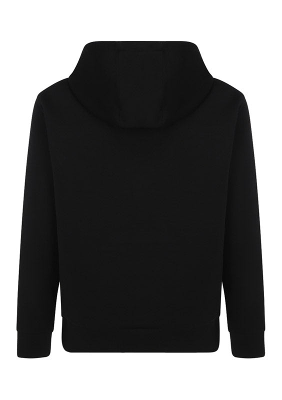 Logo-Embroidered Drawstring Hoodie - Black