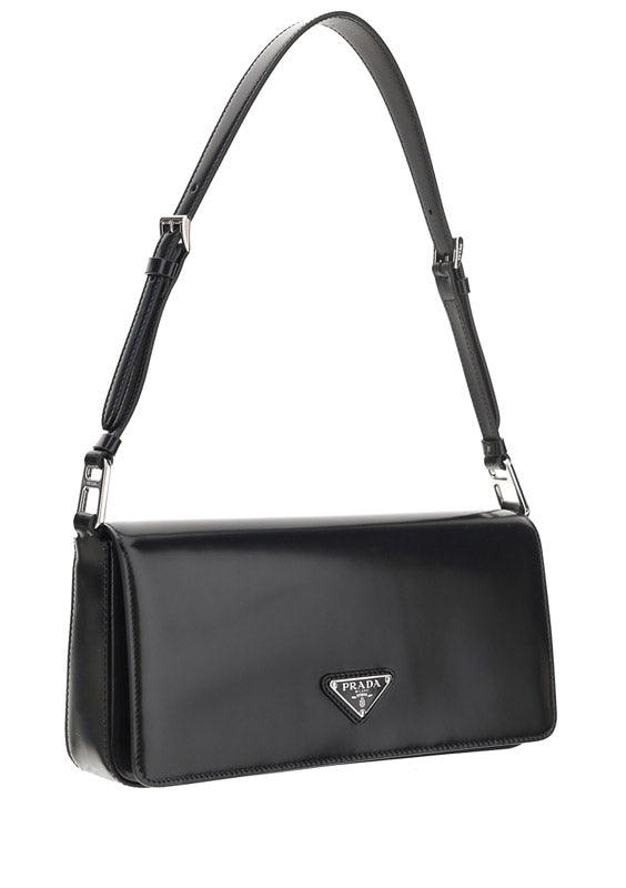 Brushed Leather Femme Bag - Black