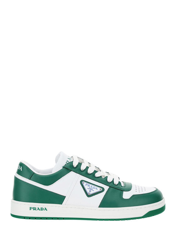 Downtown Leather Sneakers - White / Green