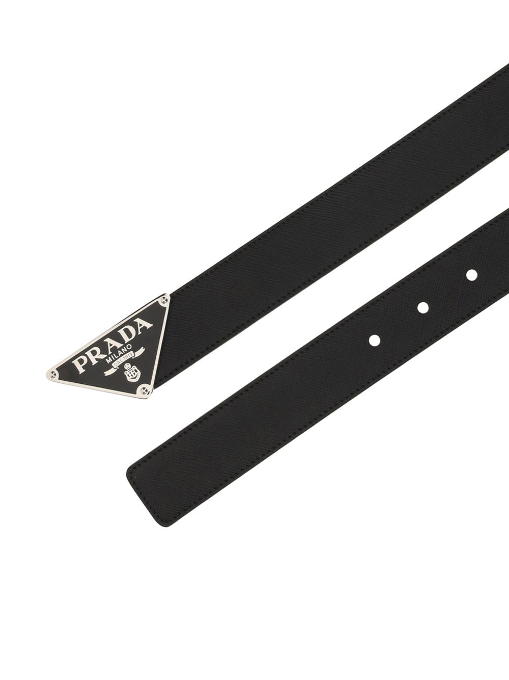 Saffiano Leather Belt - Black