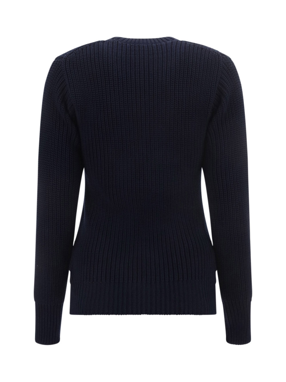 Cotton Crew-neck Sweater - Navy