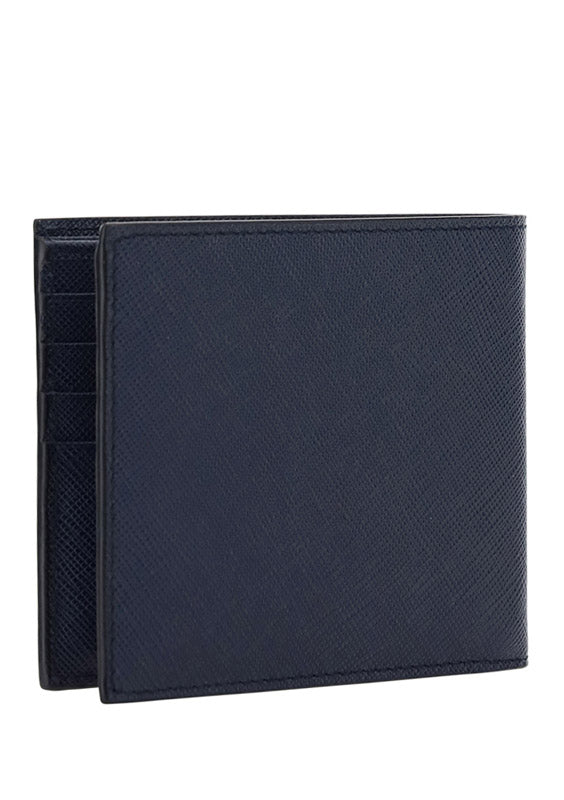 Saffiano Leather Wallet - Navy