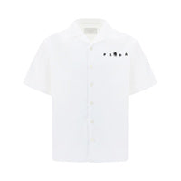 Short-sleeved Cotton Shirt - White