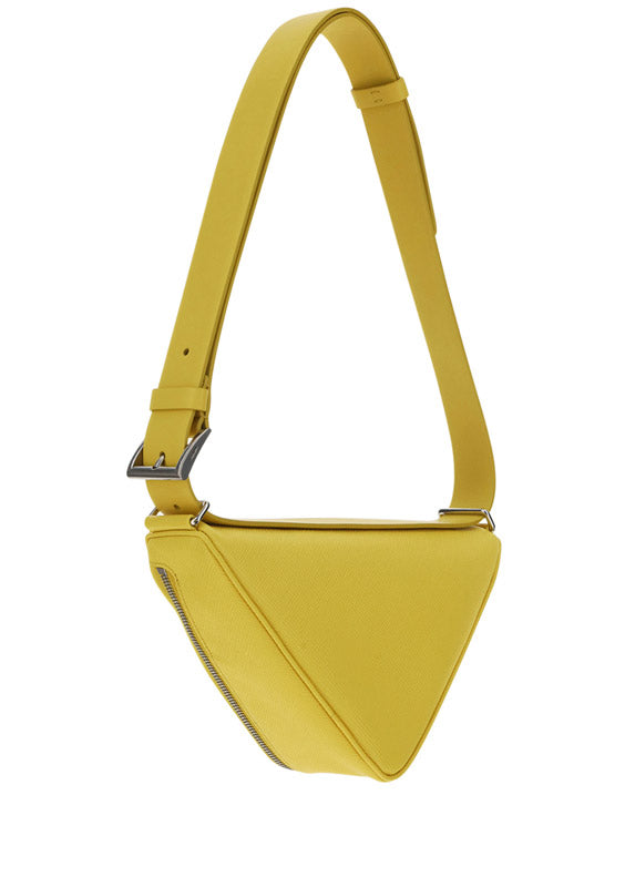 Saffiano Leather Belt Bag - Sunny Yellow