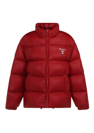 Re-Nylon Puffer Jacket - Red