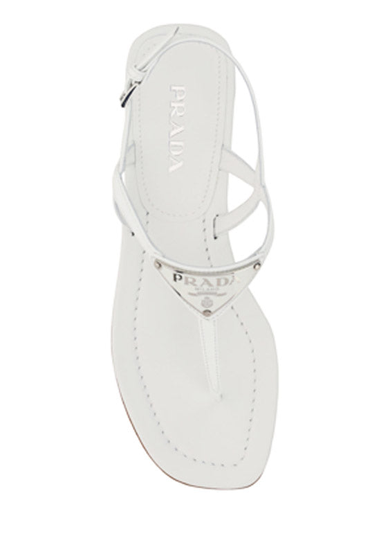 Strappy Thong Sandals - White