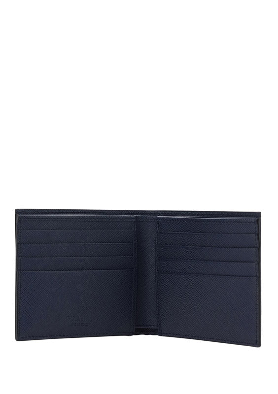 Saffiano Leather Wallet - Navy